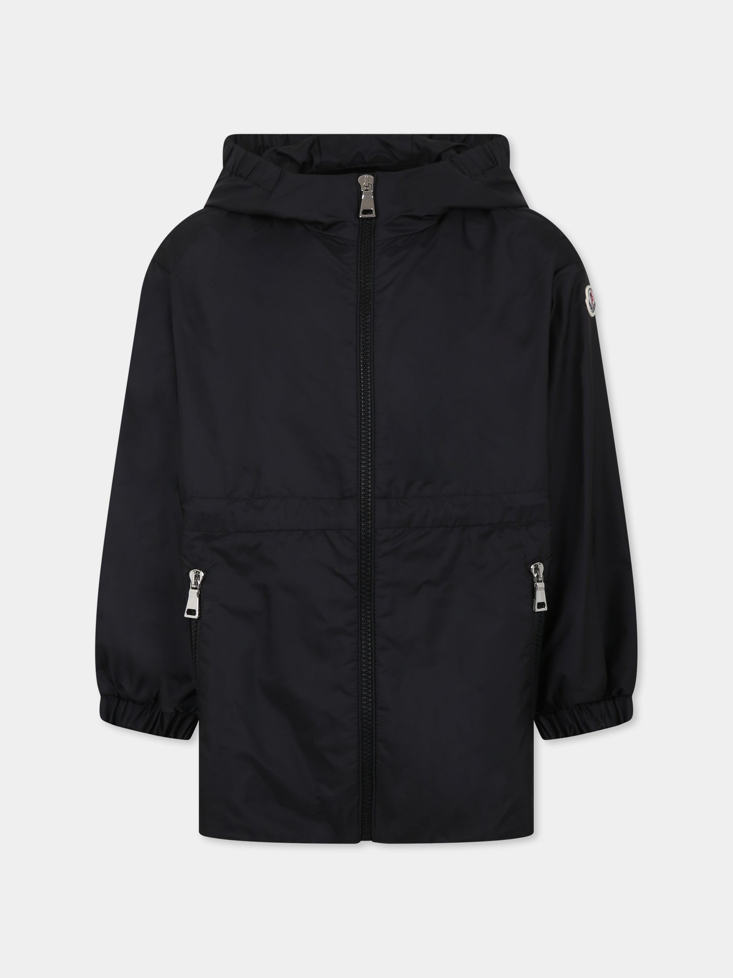 Parka Wete nero per bambina con logo,Moncler Kids,K1954 1A00072 53A5E 999