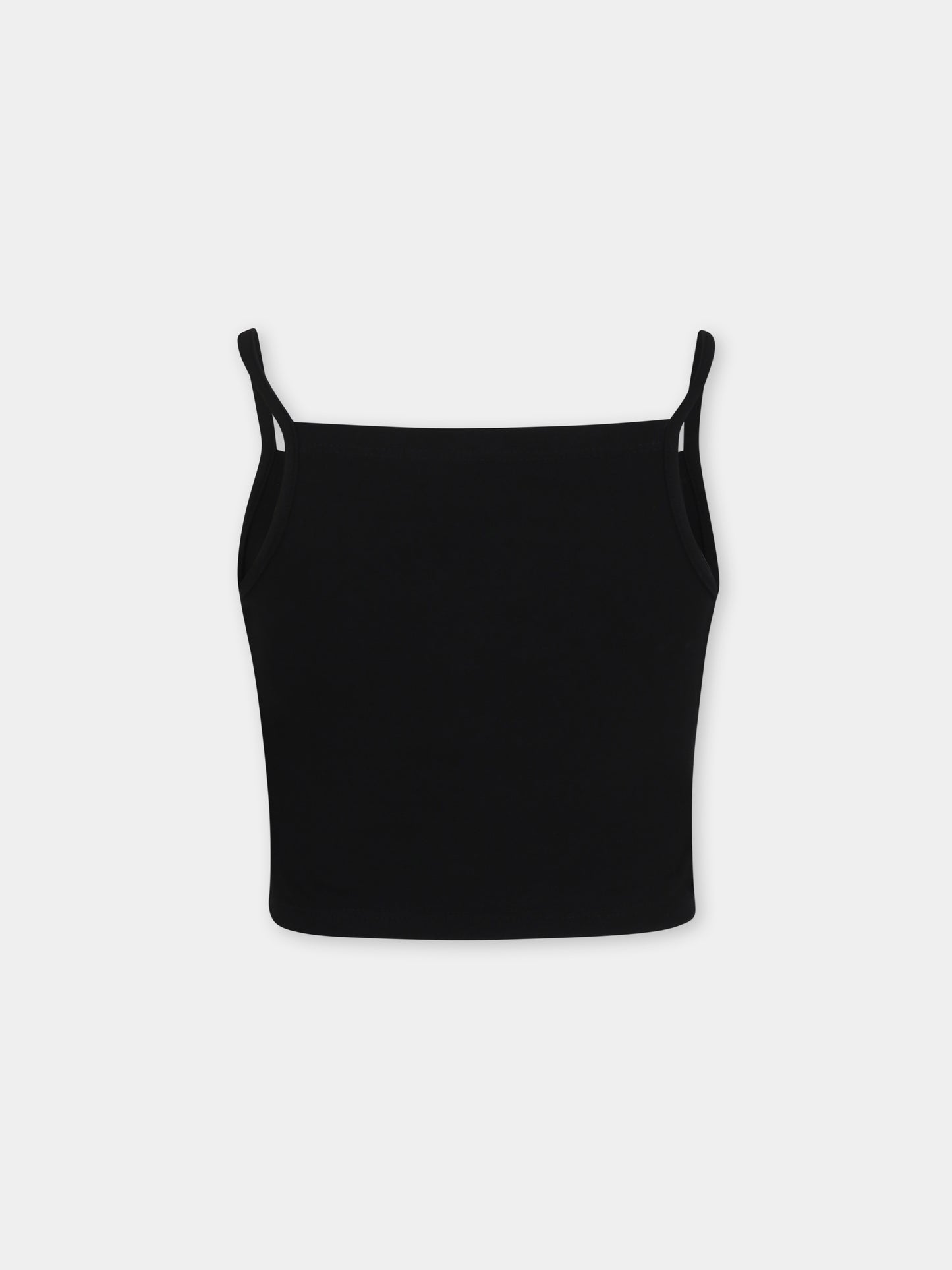 Black top for girl with logo