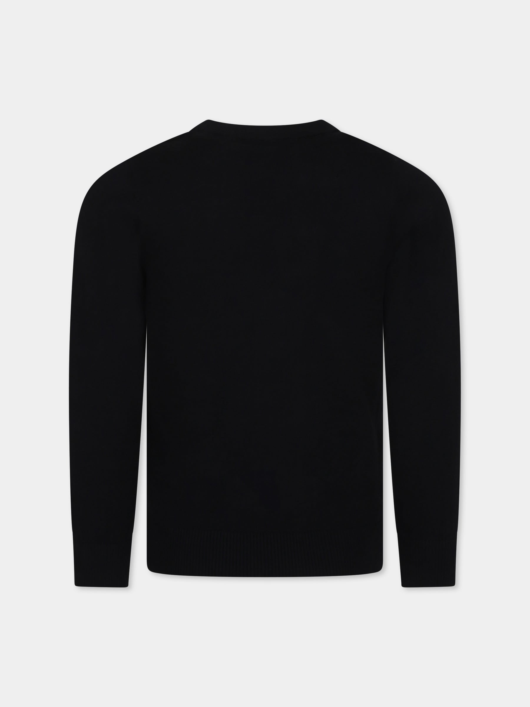 Maglione nero per bambino con logo,Diesel,J02277 KRLAXU K900