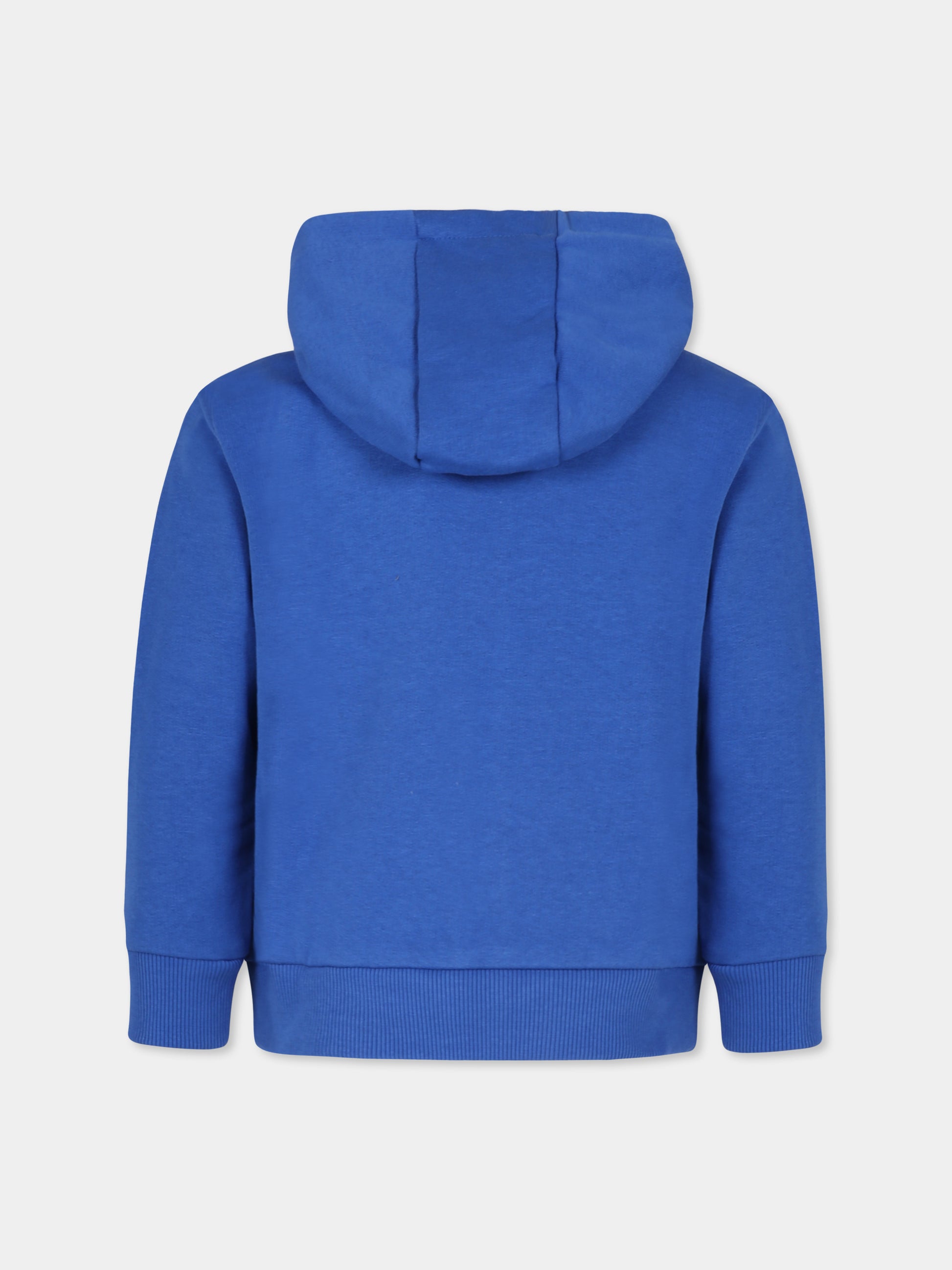Felpa azzurra per bambino con coccodrillo,Lacoste,SJ9723 IXW