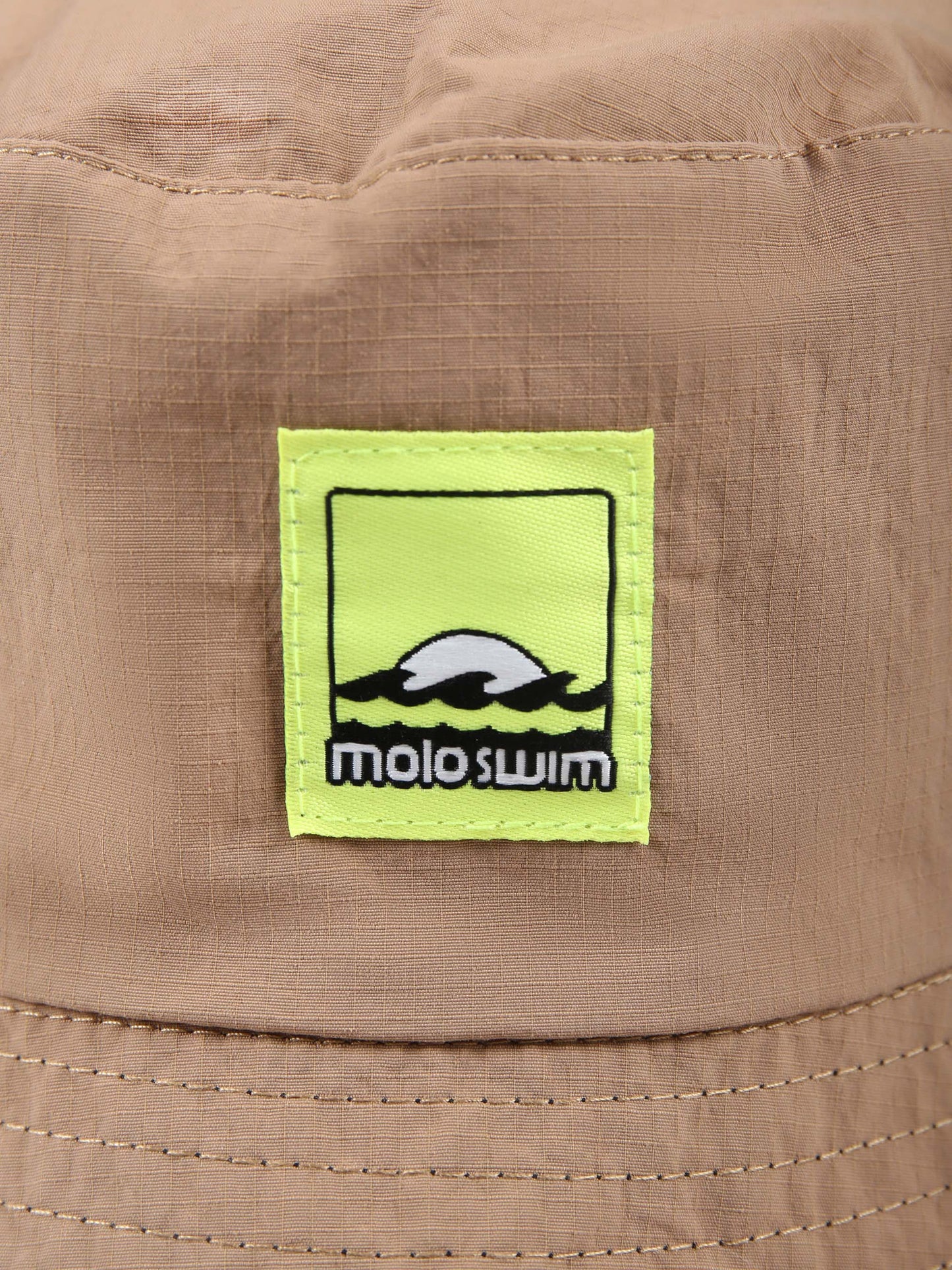 Brown cloche for boy with logo