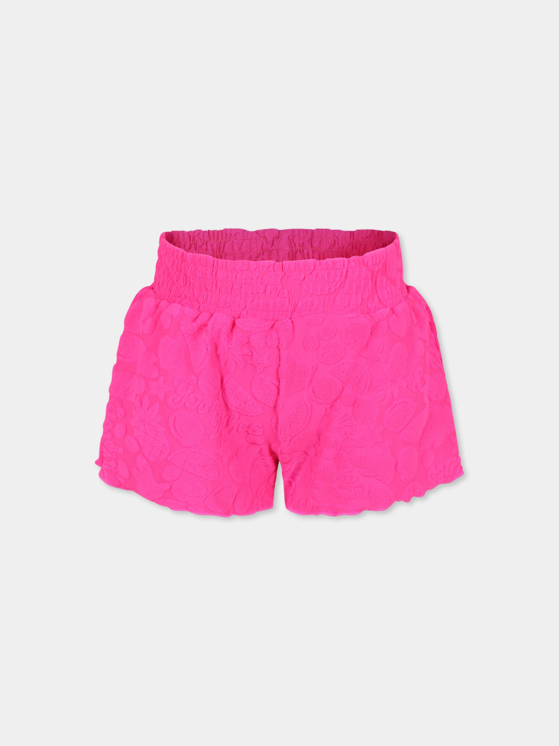 Shorts da mare fucsia Nicci per bambina con frutta,Molo,8S25P304 9252