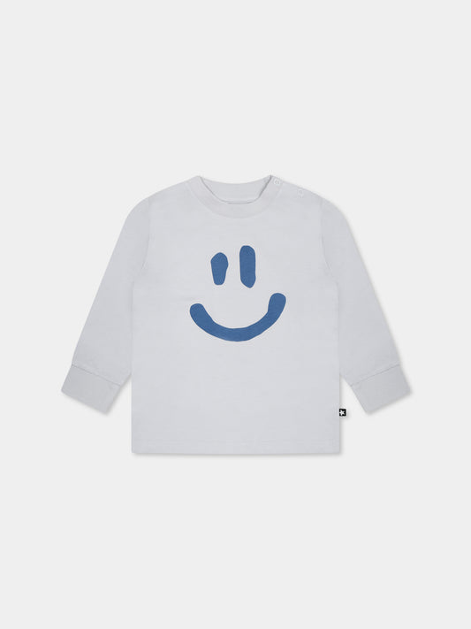 T-shirt celeste Eloy per neonati con smile,Molo,6S25A404 5446