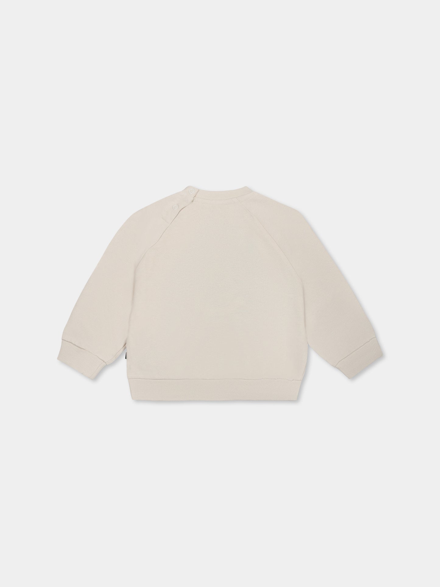 Ivory sweatshirt for babykids with smiely