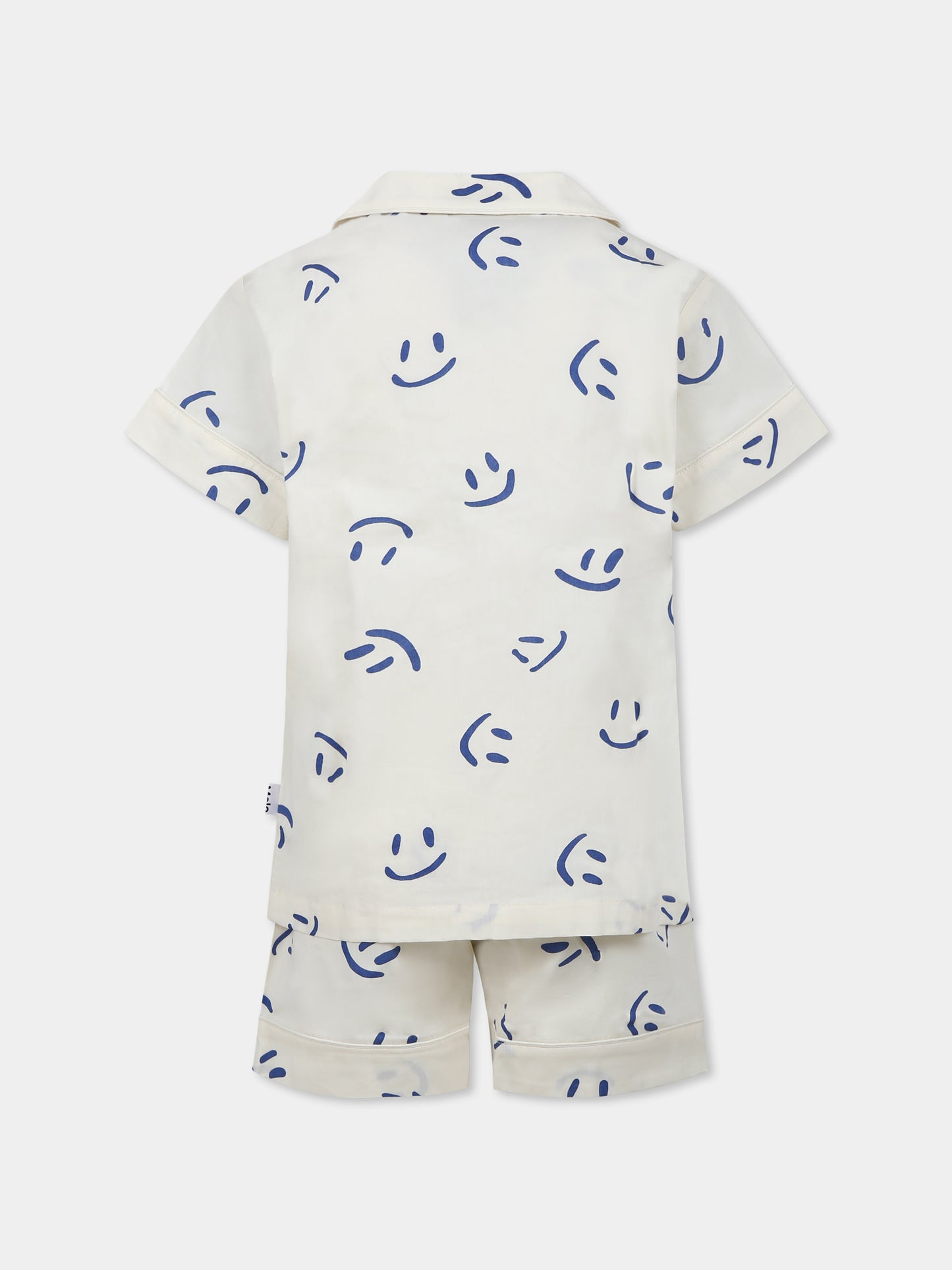 Ivory pyjamas for kids with smiley