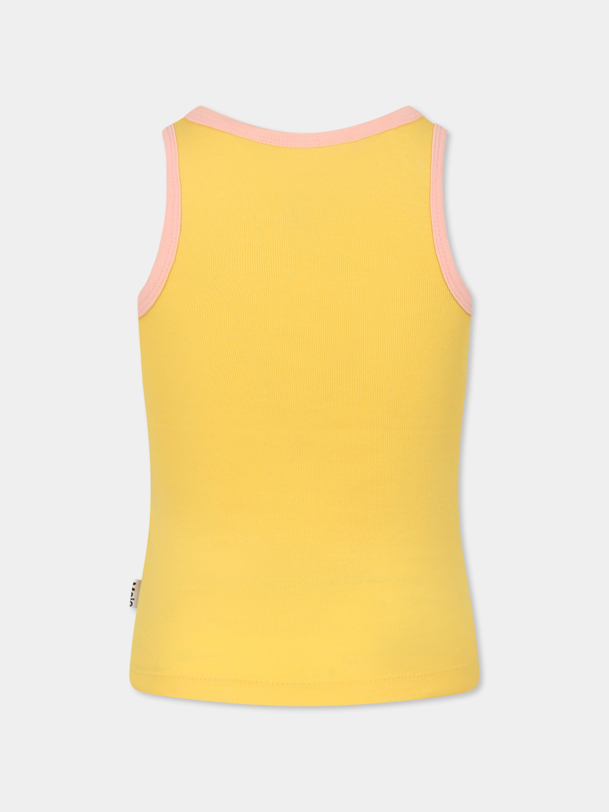 Canotta Rosie gialla per bambina con stampa fragola,Molo,2S25A111 3943