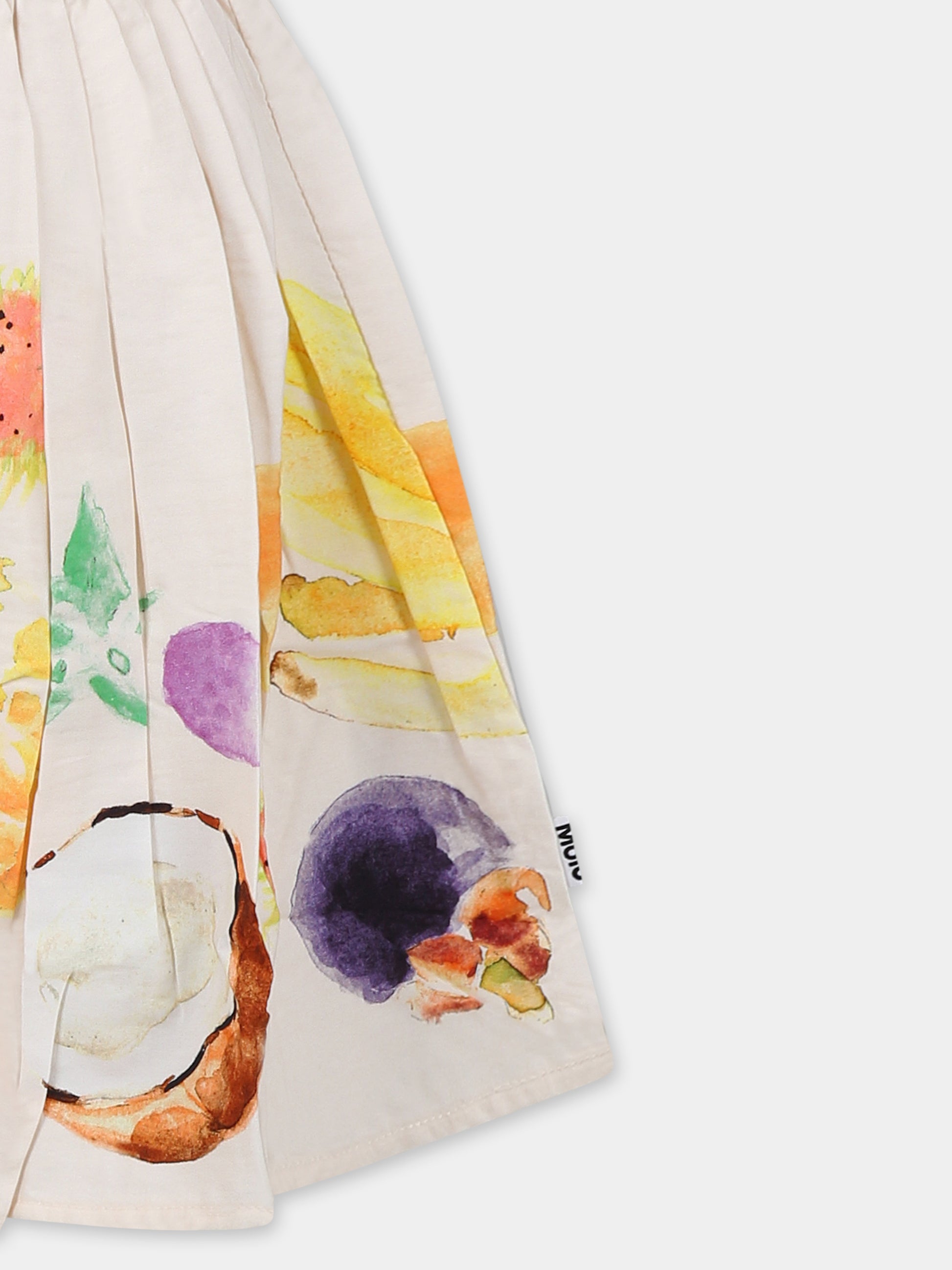 Gonna Bonnie  beige per bambina con frutta,Molo,2S25D120 3911