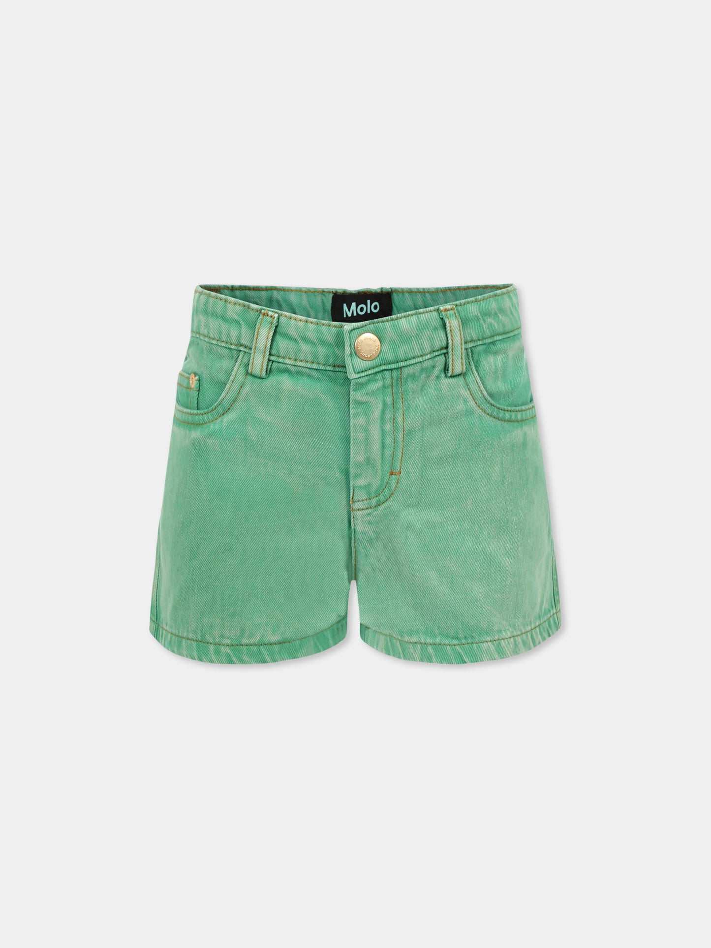 Shorts Amberly verde per bambina,Molo,2S25H108 5468