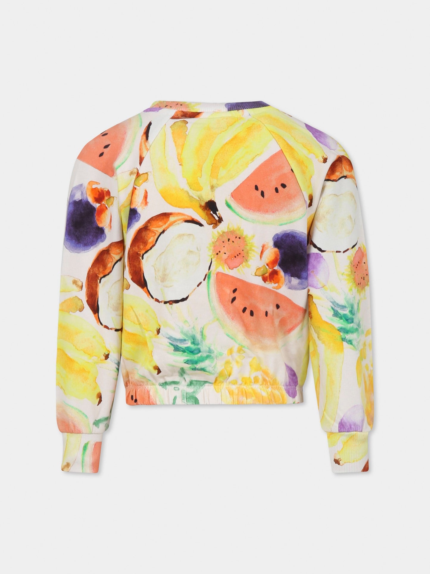 Felpa cropped Malinda multicolor per bambina con frutta,Molo,2S25J210 9264