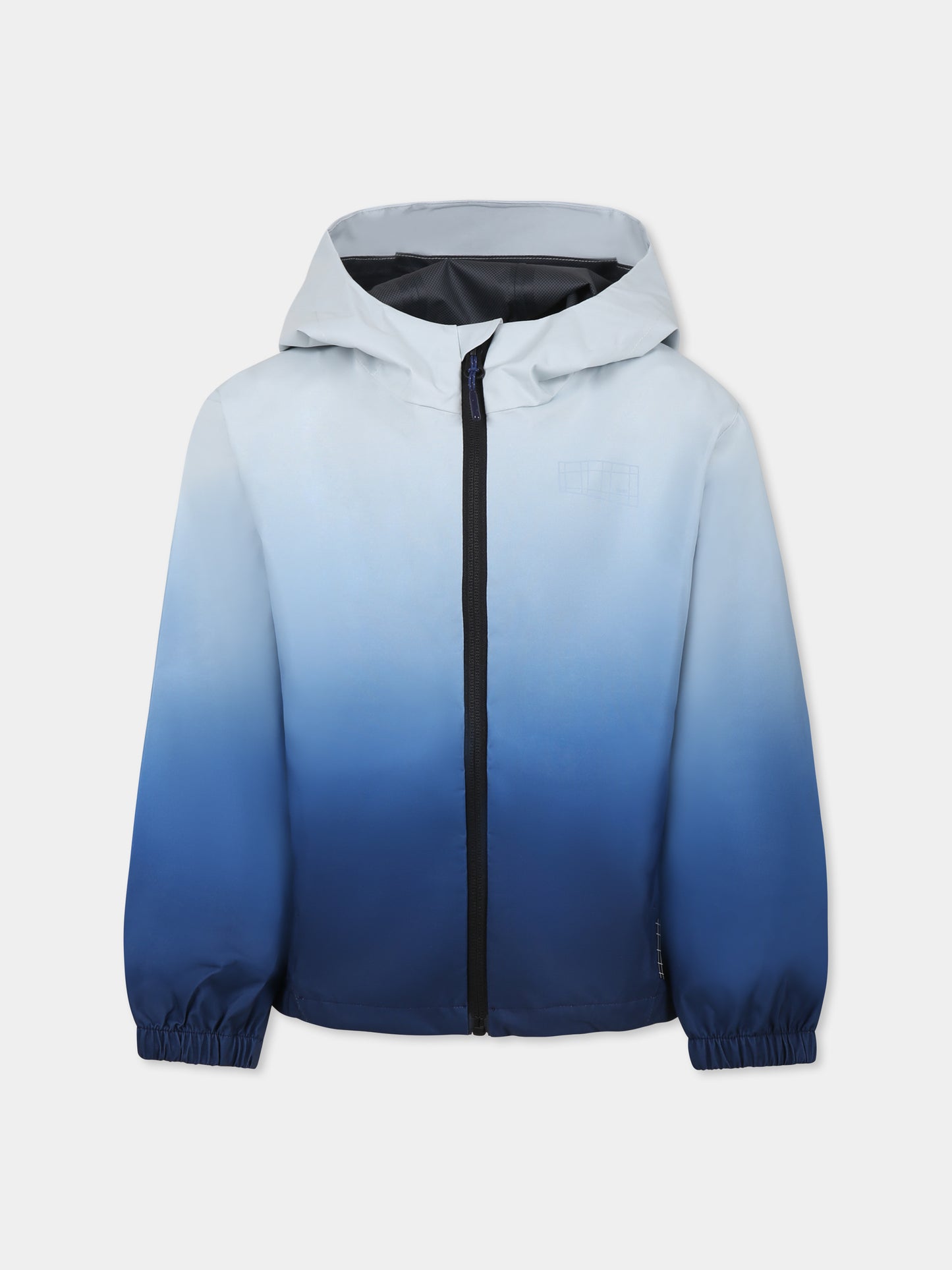 Giacca a vento Horizon celeste per bambino con logo,Molo,5S25M102 3931