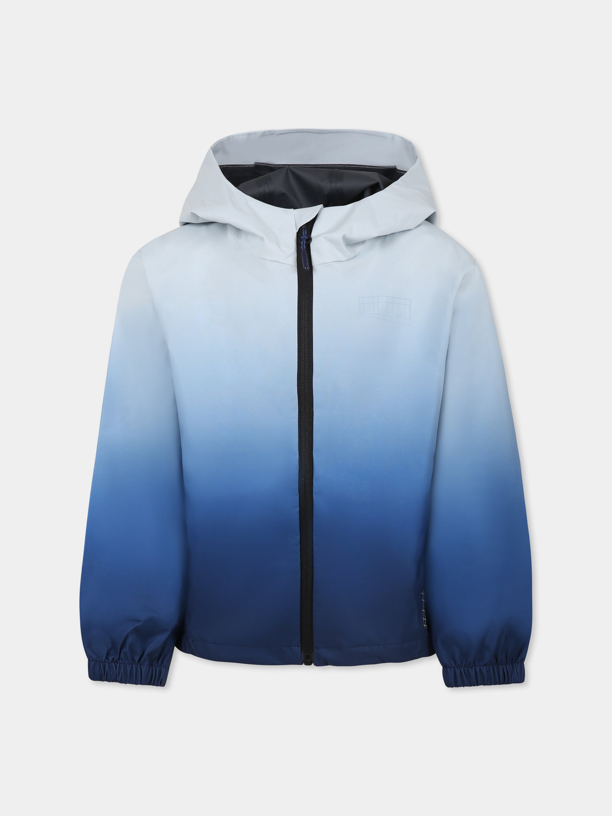 Giacca a vento Horizon celeste per bambino con logo,Molo,5S25M102 3931