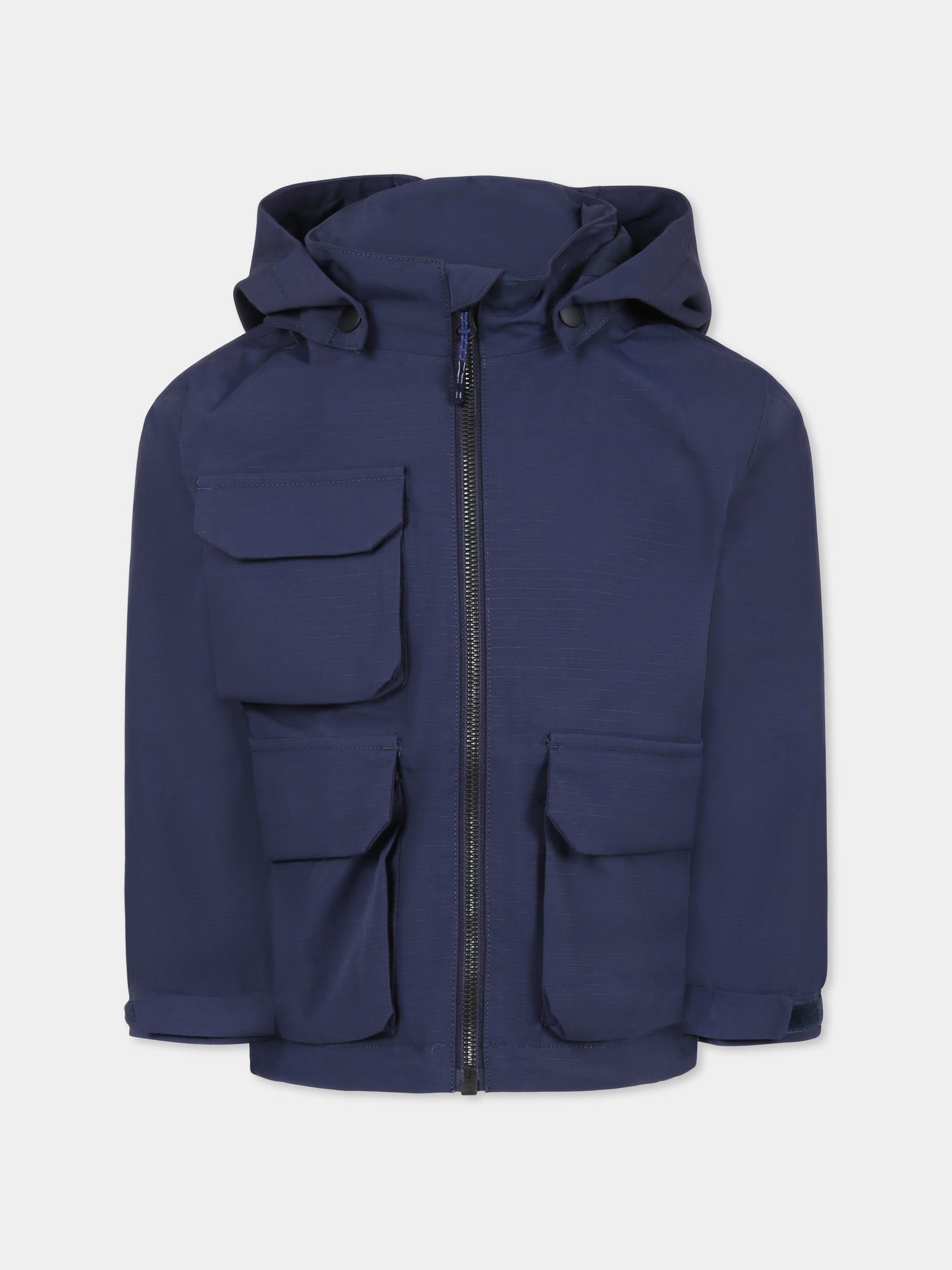 Giacca a vento Hobson blu per bambino con logo,Molo,5S25M311 5490