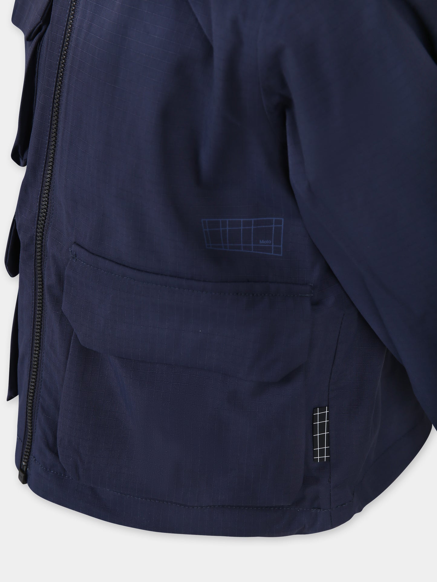 Giacca a vento Hobson blu per bambino con logo,Molo,5S25M311 5490