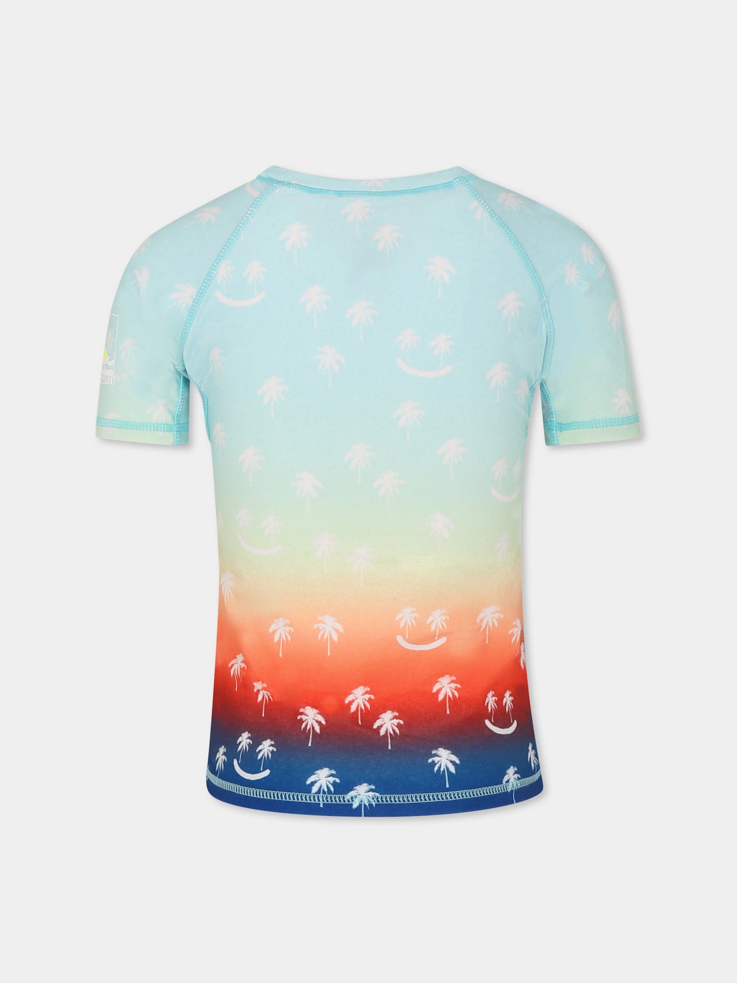 T-shirt Anti-Uv Neptune multicolor per bambino con smile all over,Molo,8S25P203 3805