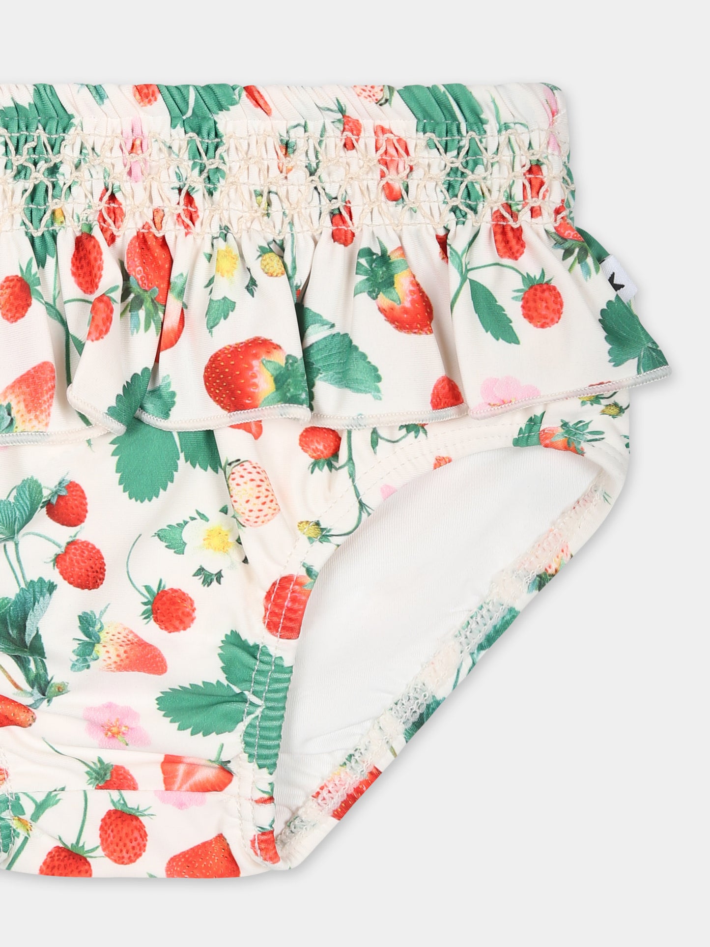 Slip da bagno Neena avorio per neonata con fragole all over,Molo,8S25P601 9247