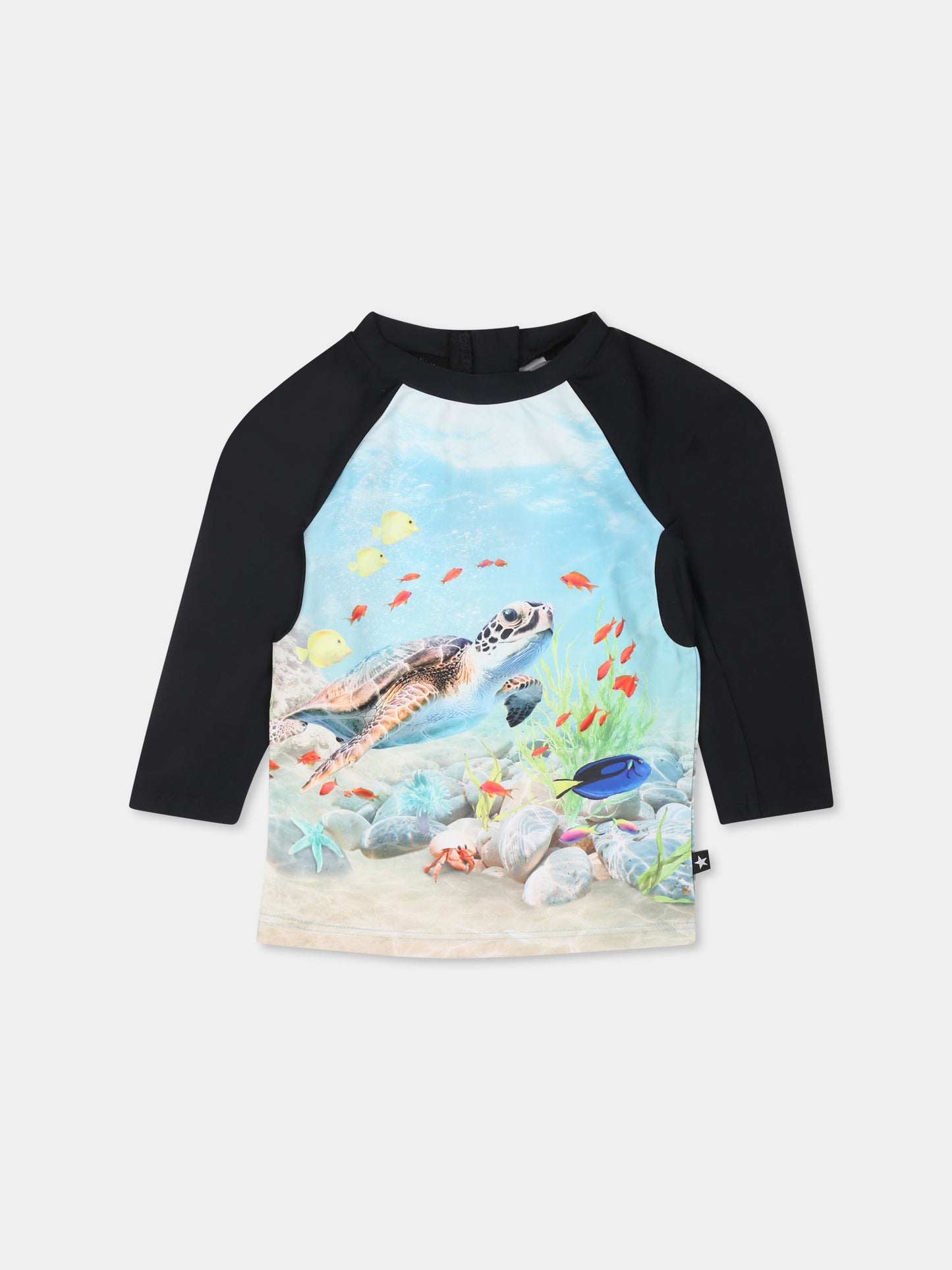 T-shirt Anti-Uv Nemo celeste per neonato con stampa oceano,Molo,8S25P607 3808