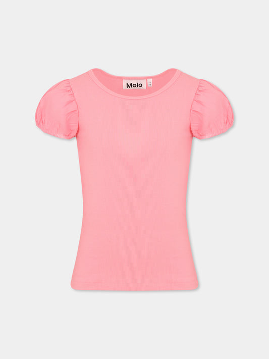 T-shirt Raluca rosa per bambina,Molo,2S25A203 5476