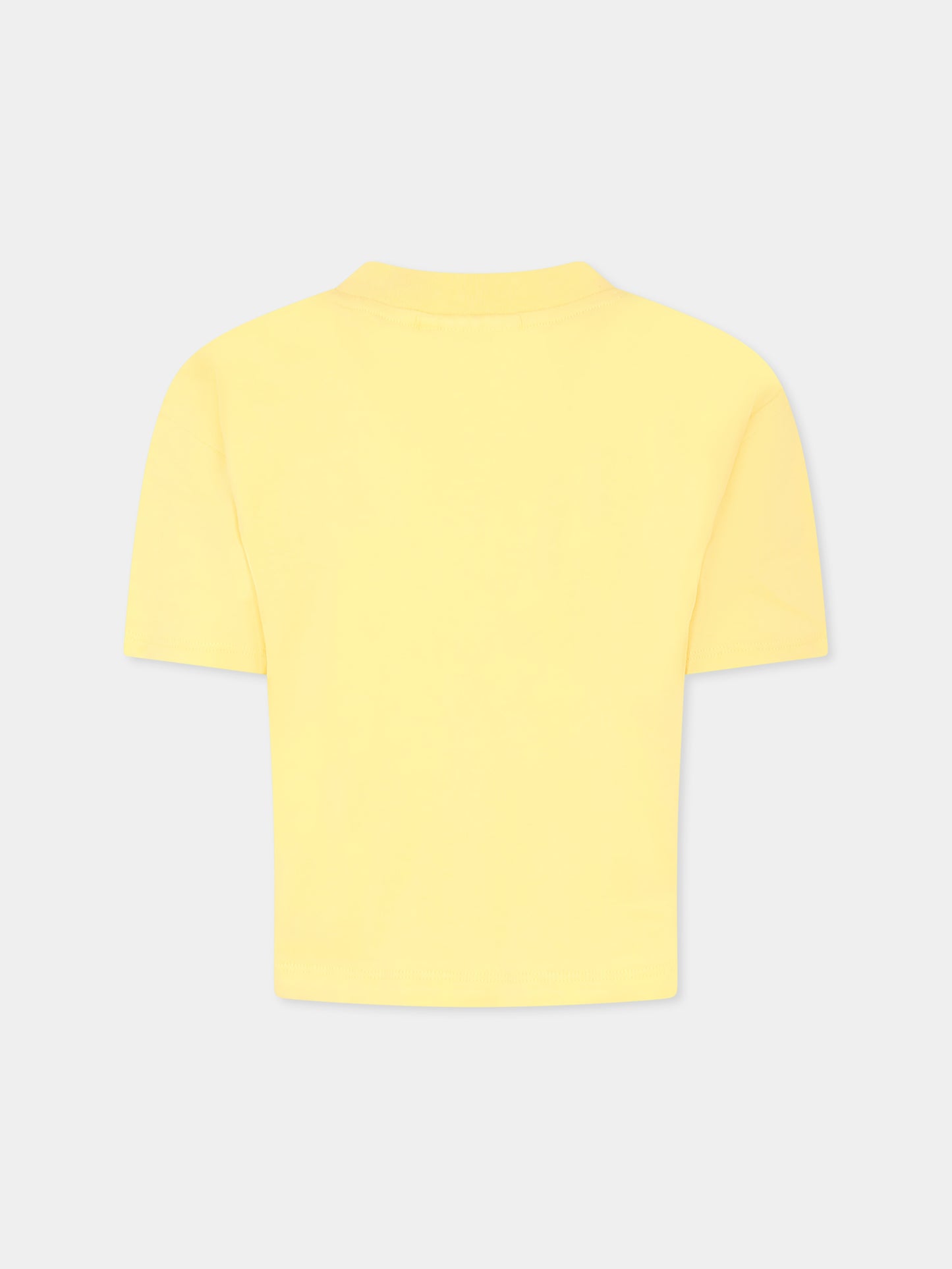 T-shirt Reinette gialla per bambina con fiori,Molo,2S25A210 3935