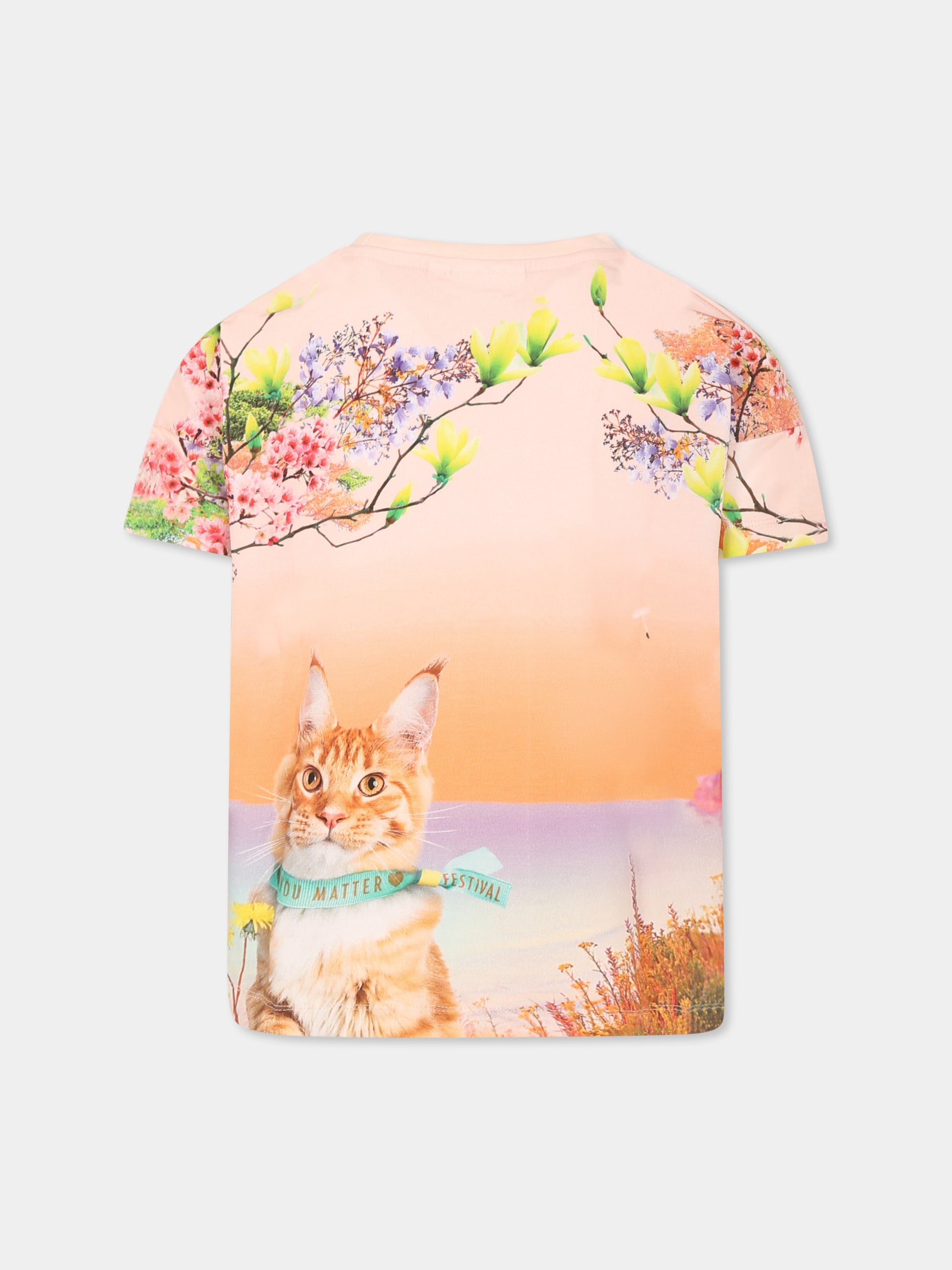 T-shirt Raeesa multicolor per bambina con cane,Molo,2S25A211 3888