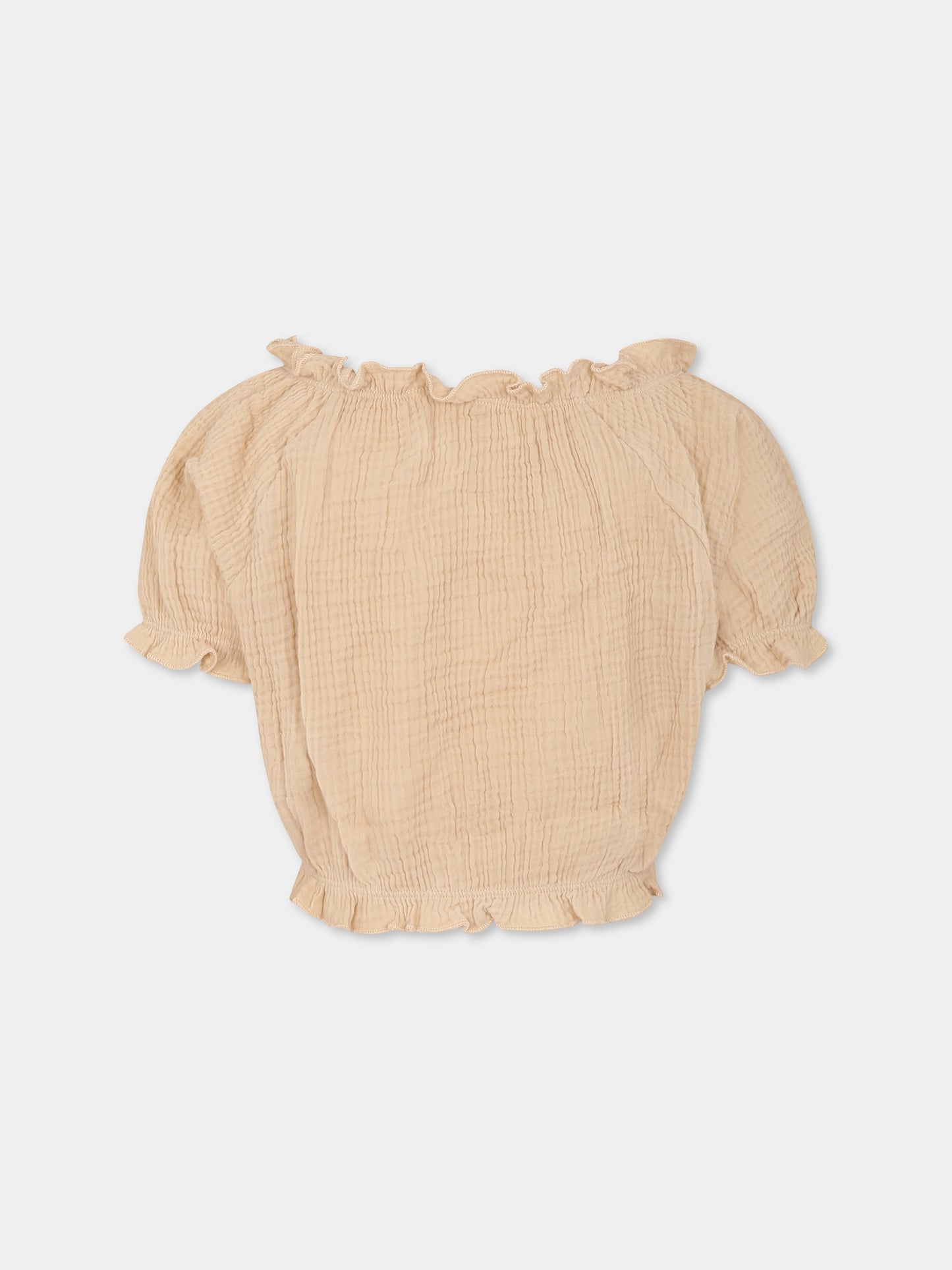 Top Rafaela crop beige per bambina,Molo,2S25C302 5410