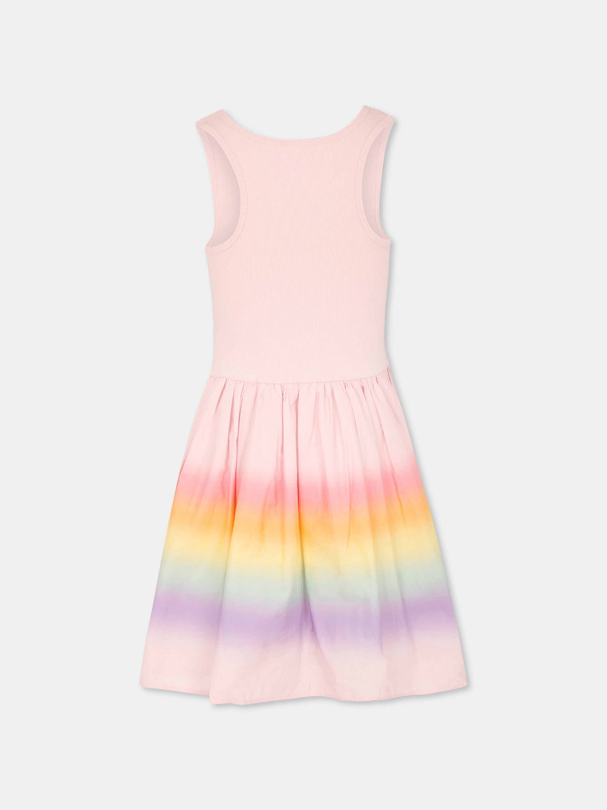 Vestito Cassandra rosa per bambina con arcobaleno,Molo,2S25E125 3919