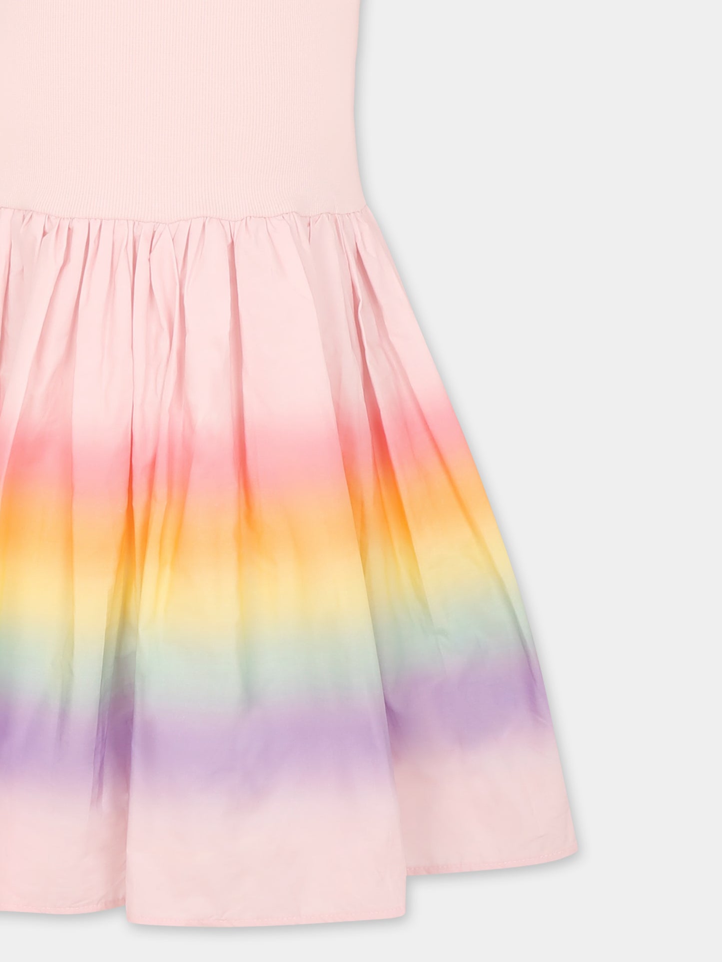 Vestito Cassandra rosa per bambina con arcobaleno,Molo,2S25E125 3919