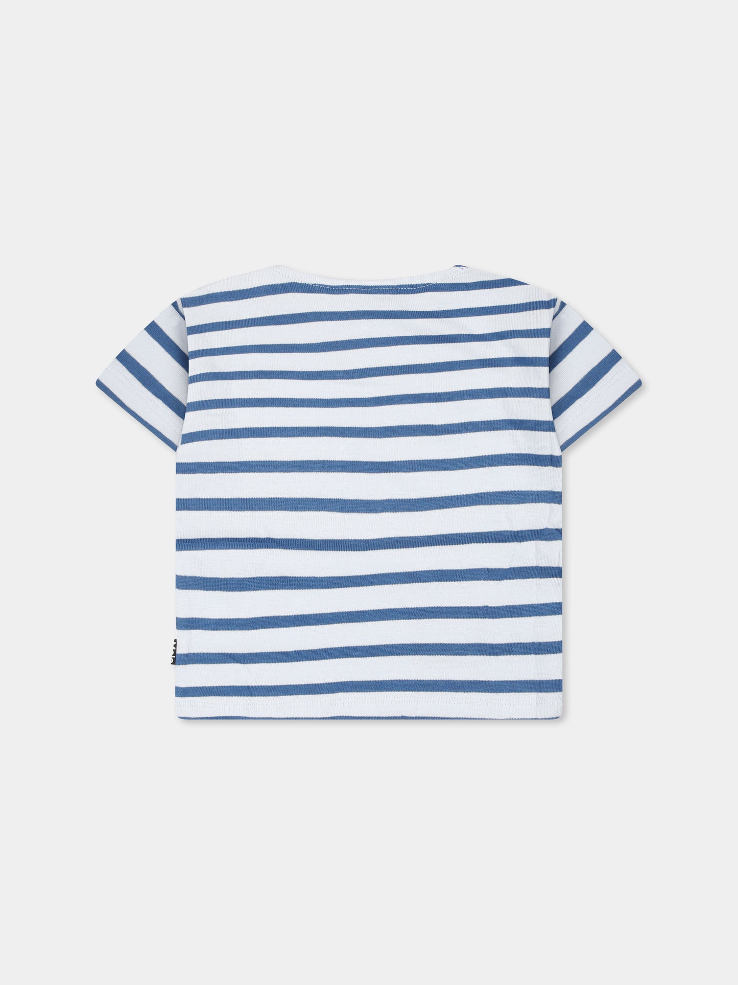 T-shirt Elvor celeste per neonato con smile,Molo,6S25A205 9313