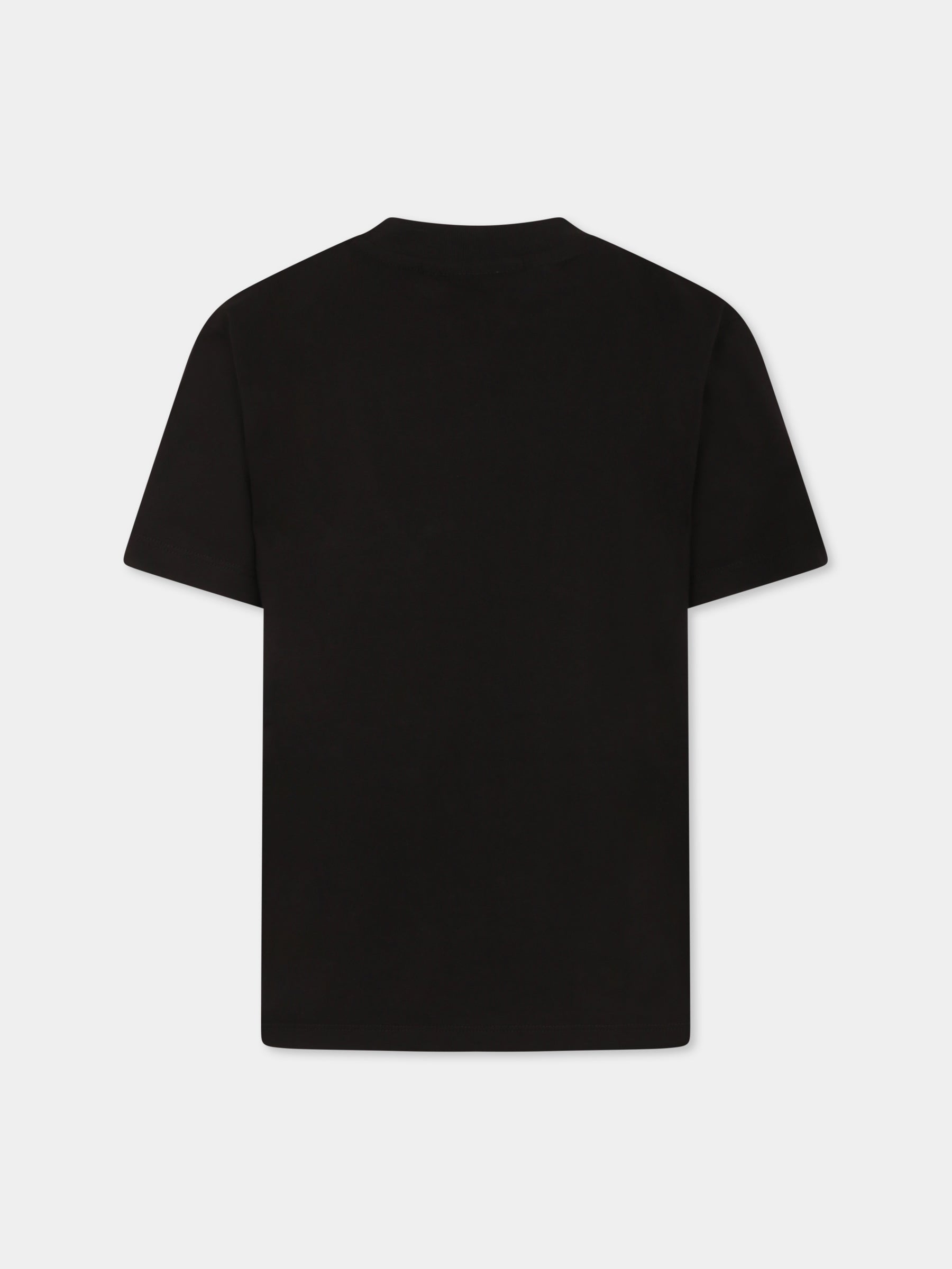 T-shirt Riley nera per bambini con camaleonte,Molo,6S25A209 4934