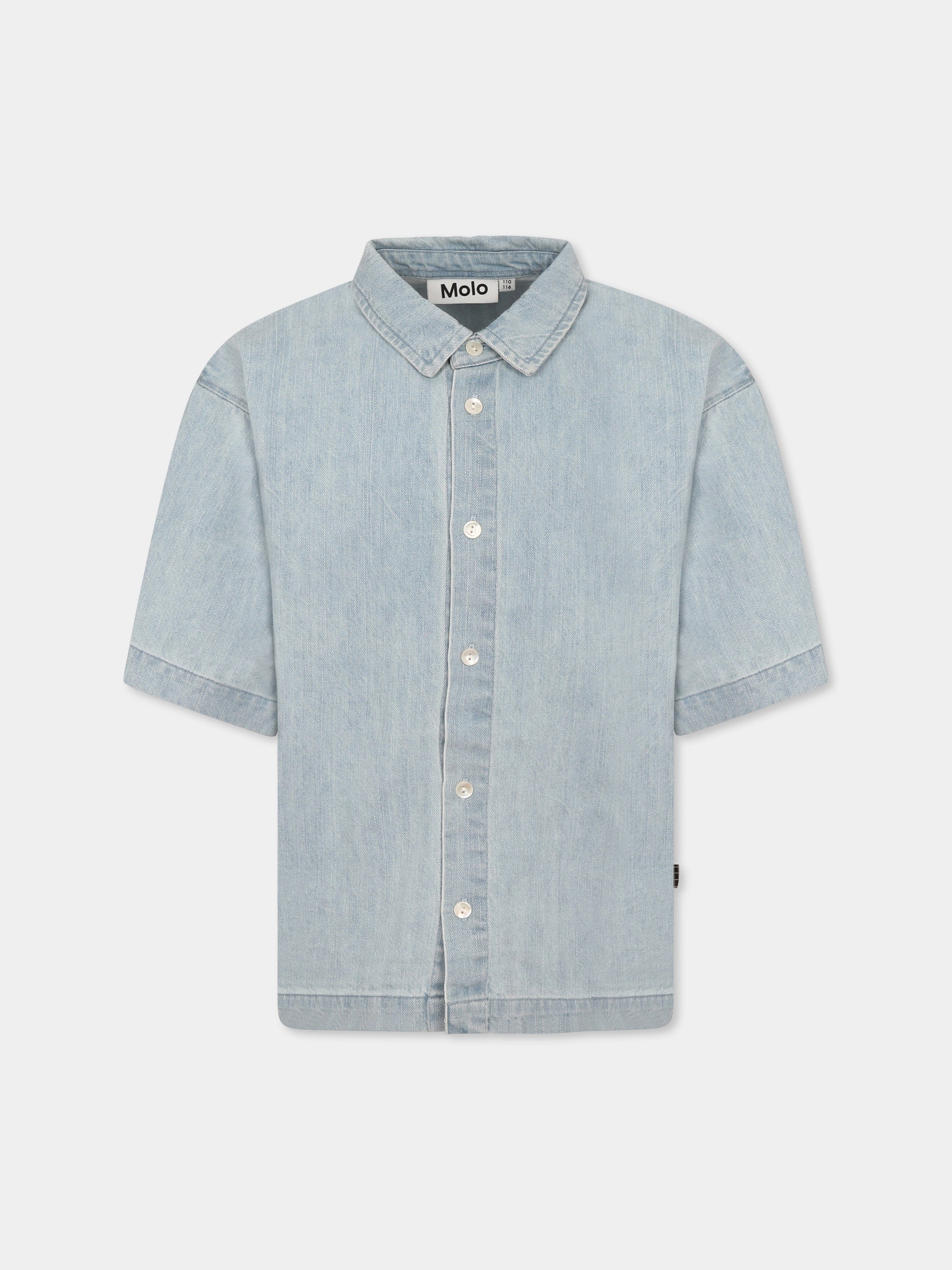 Camicia Richie denim per bambino,Molo,1S25C203 5458