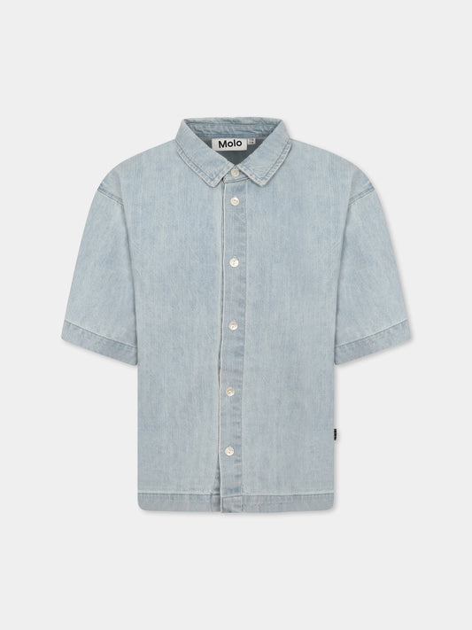 Camicia Richie denim per bambino,Molo,1S25C203 5458