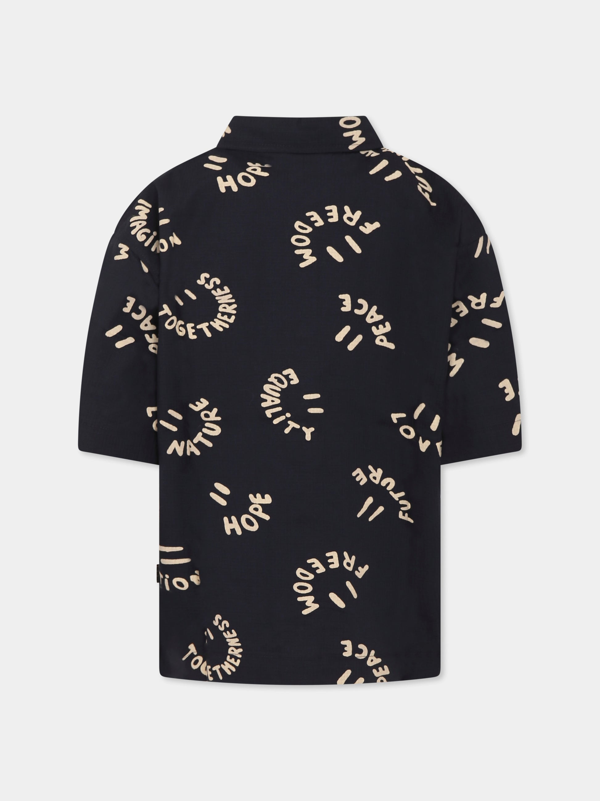 Camicia Richie blu per bambino con smile,Molo,1S25C204 9335