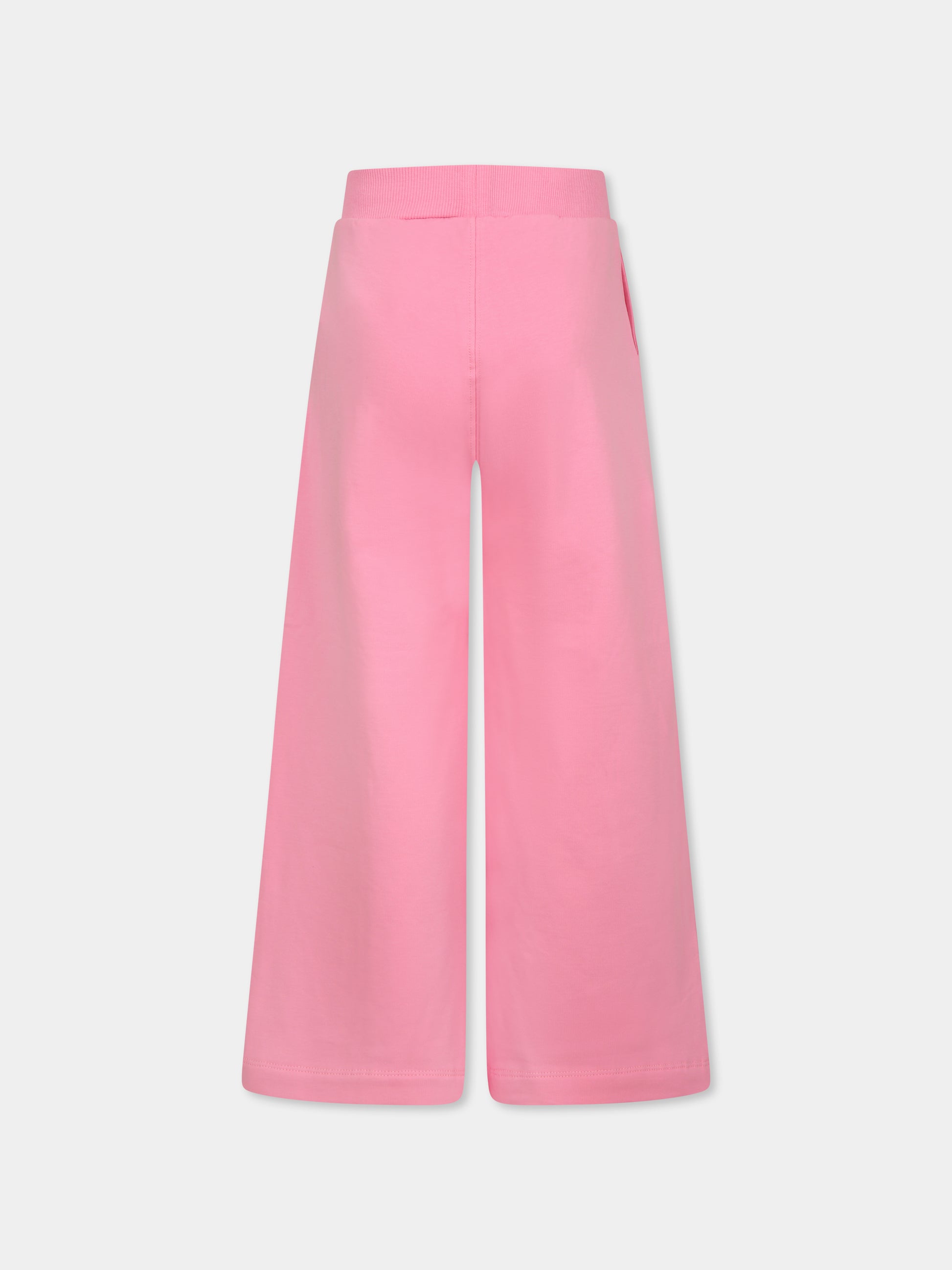 Pantaloni rosa per bambina con scritta Barbie,Monnalisa,19D431 4017 0093