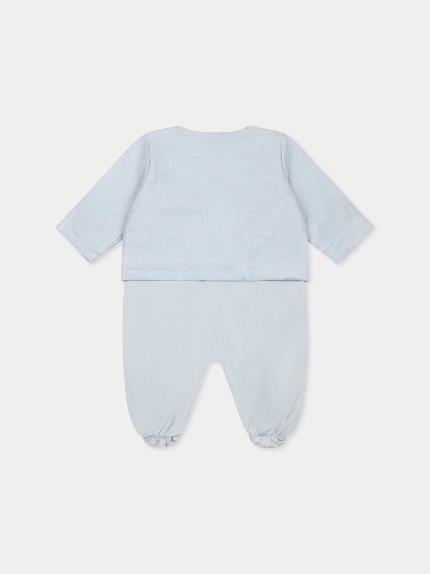 Light blue babygrow set for baby boy with FF