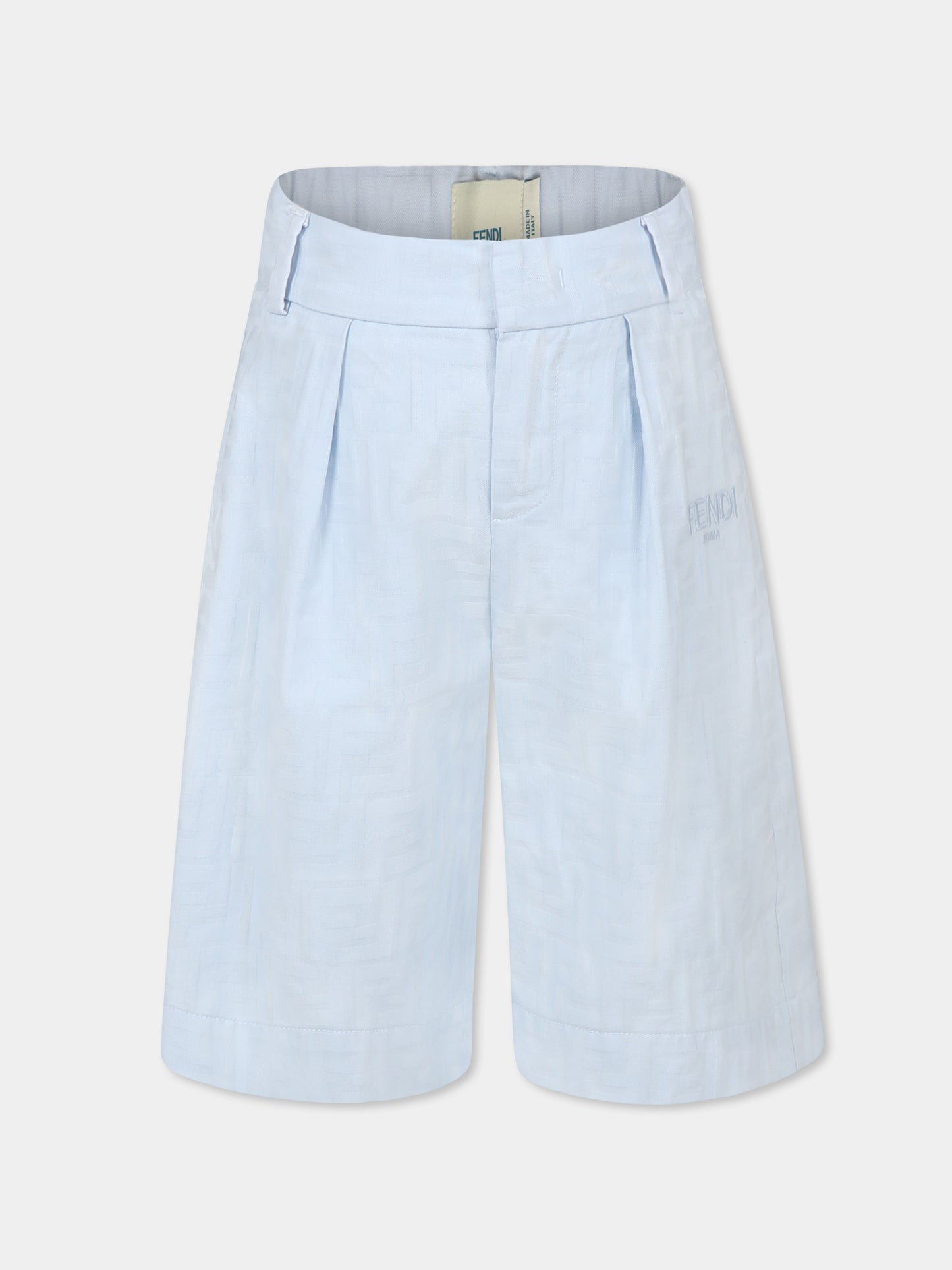 Light blue shorts for boy with FF