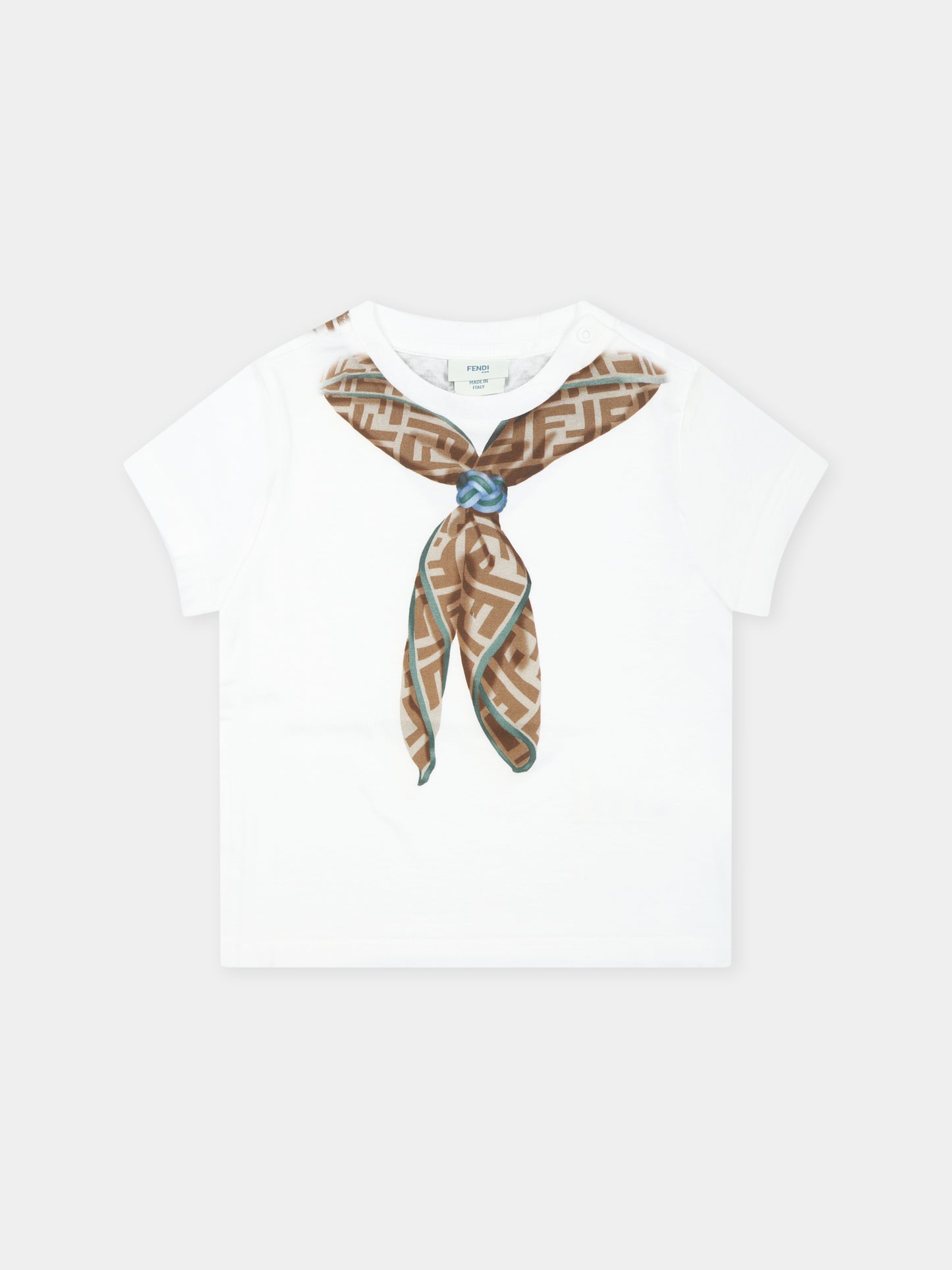 White t-shirt for bbay boy with FF