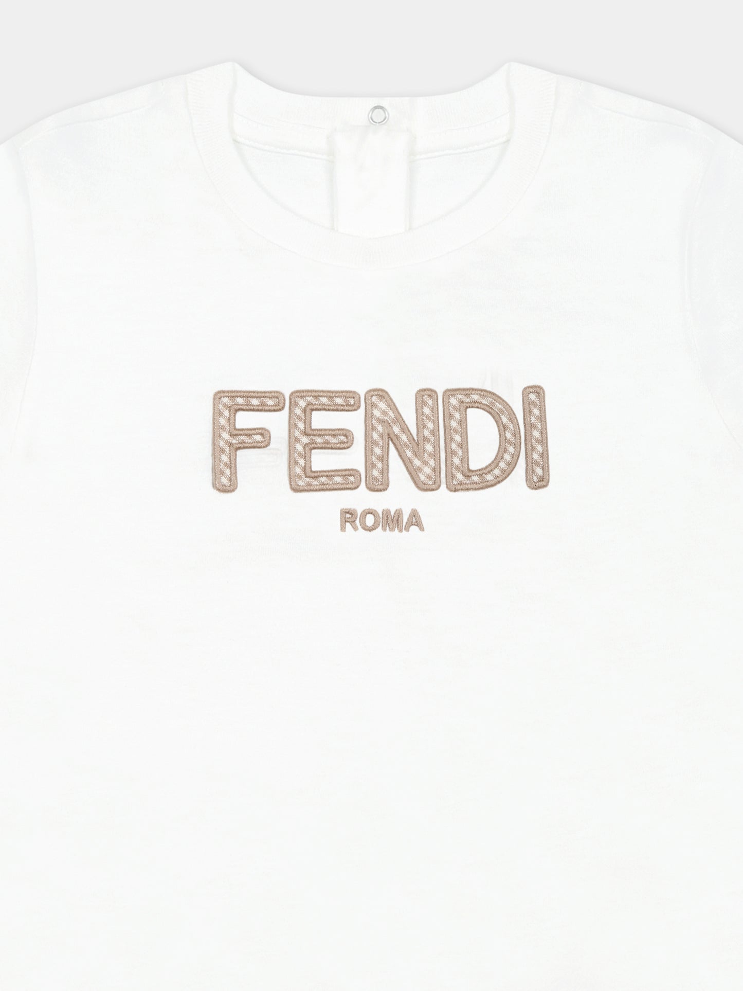 White t-shirt for babykids with logo
