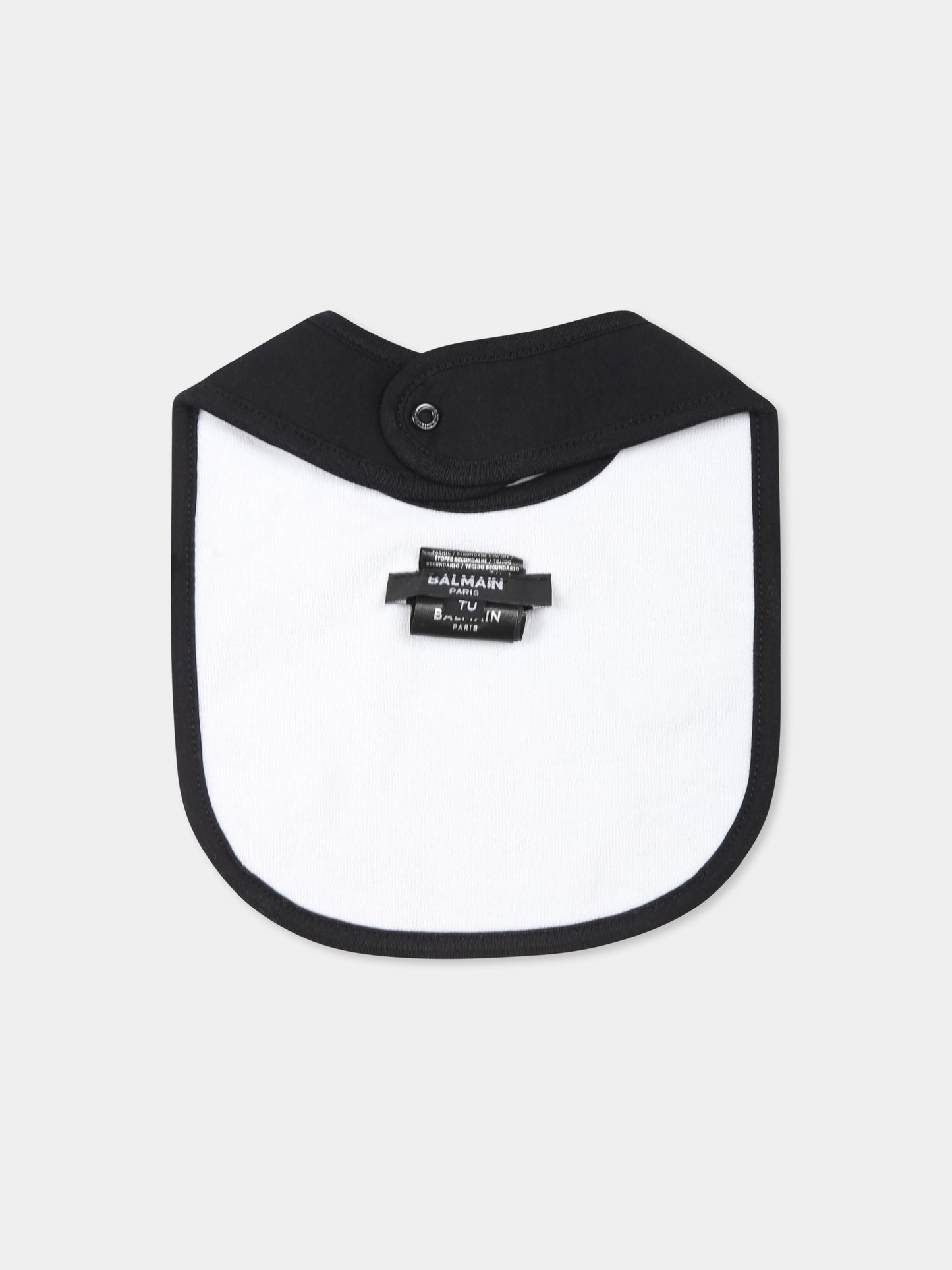 Set bavaglini multicolor per neonati con logo,Balmain Kids,BUB51A Z1751 999