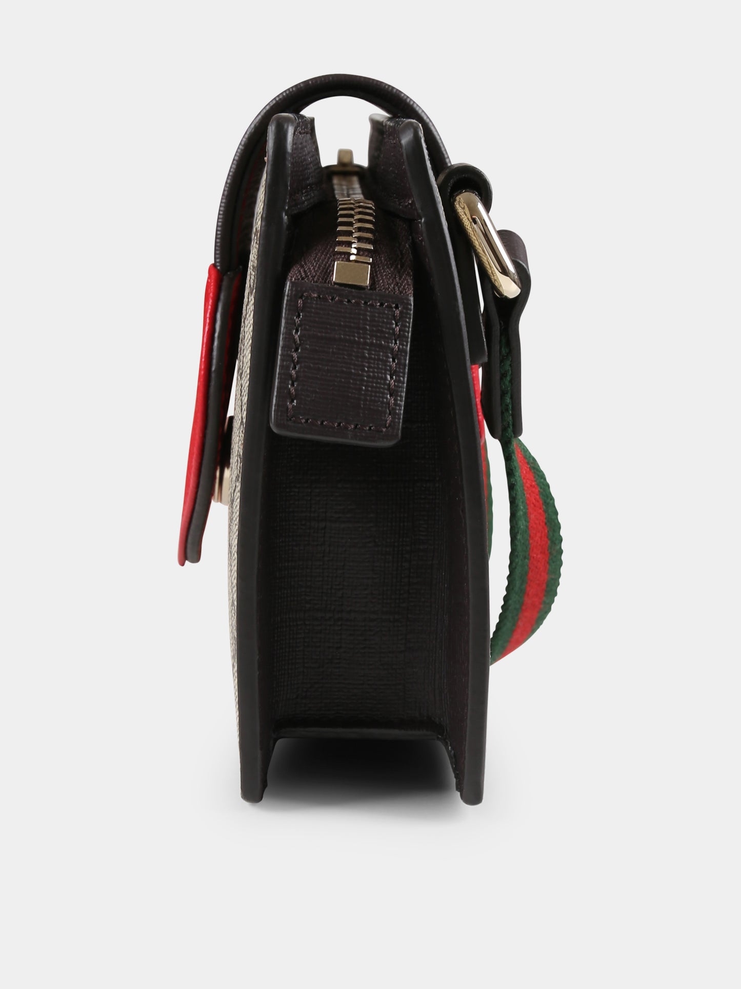 Borsa beige per bambina con dettaglio Web e cuore,Gucci Kids,793830 KAAAP 9751