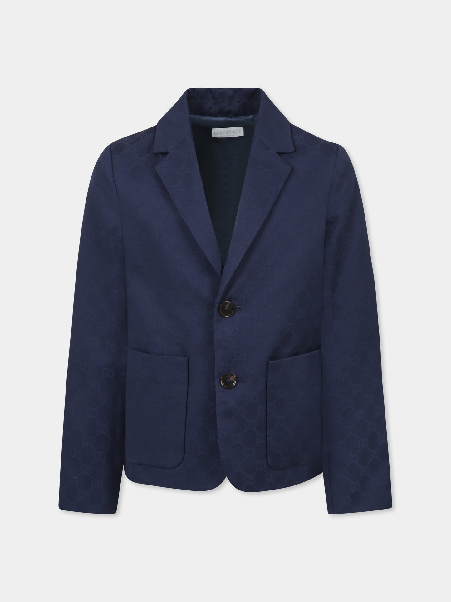 Blue jacket for boy with Web detail