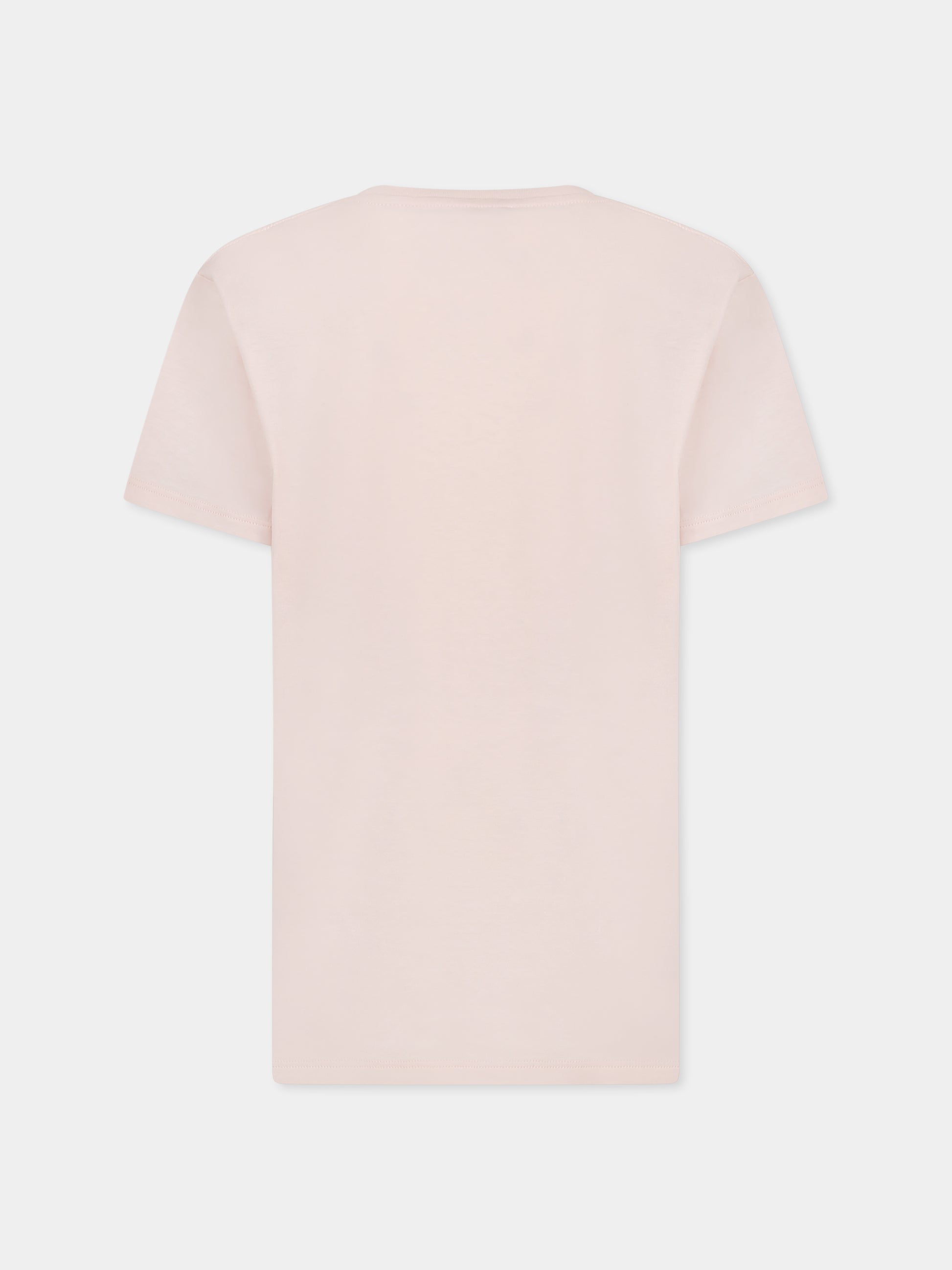T-shirt rosa per bambina con logo,Gucci Kids,561651 XJGPI 6341