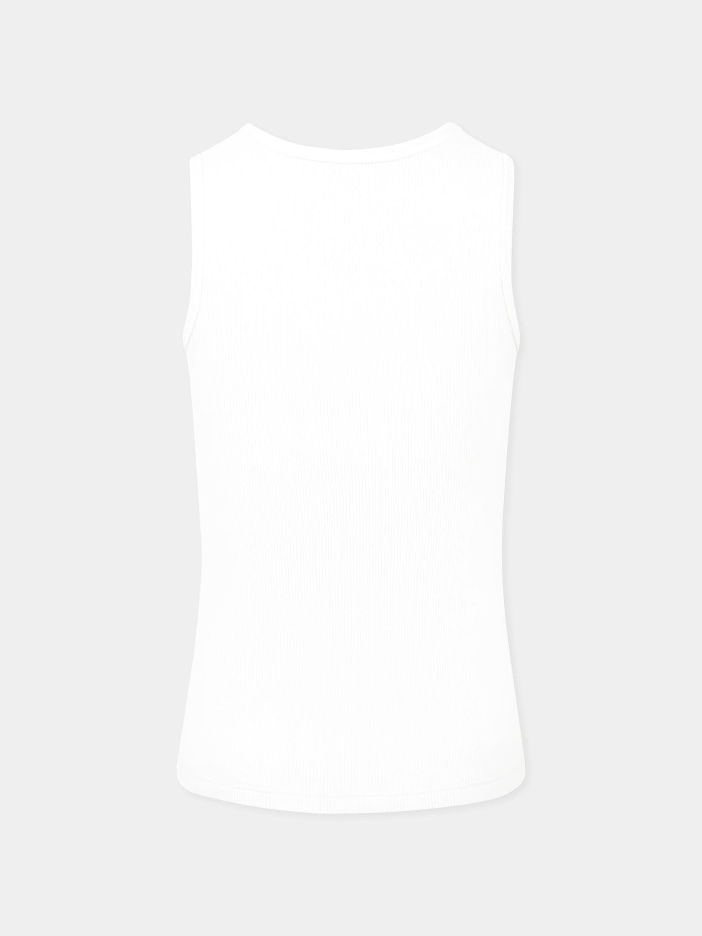 Canotta bianca per bambini con logo,Gucci Kids,808717 XJG0X 9214