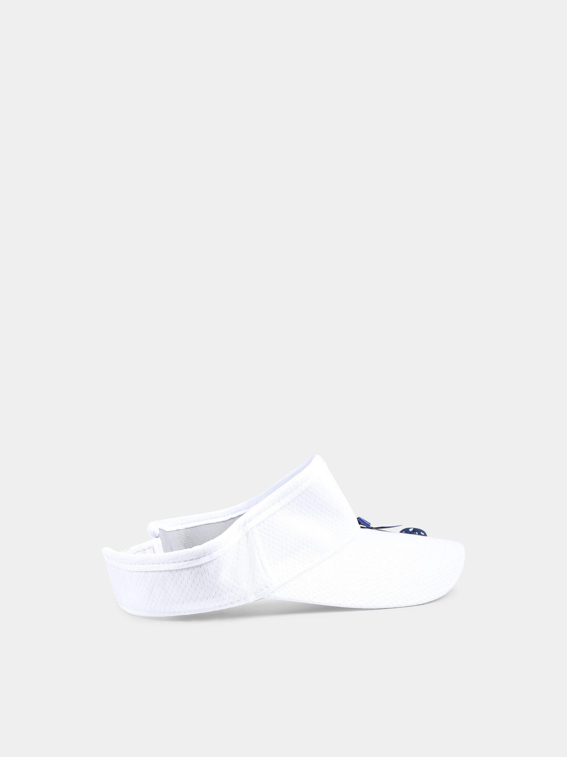 Cappello bianco per bambina con logo e fiocco,Monnalisa,19E008 5070 9956