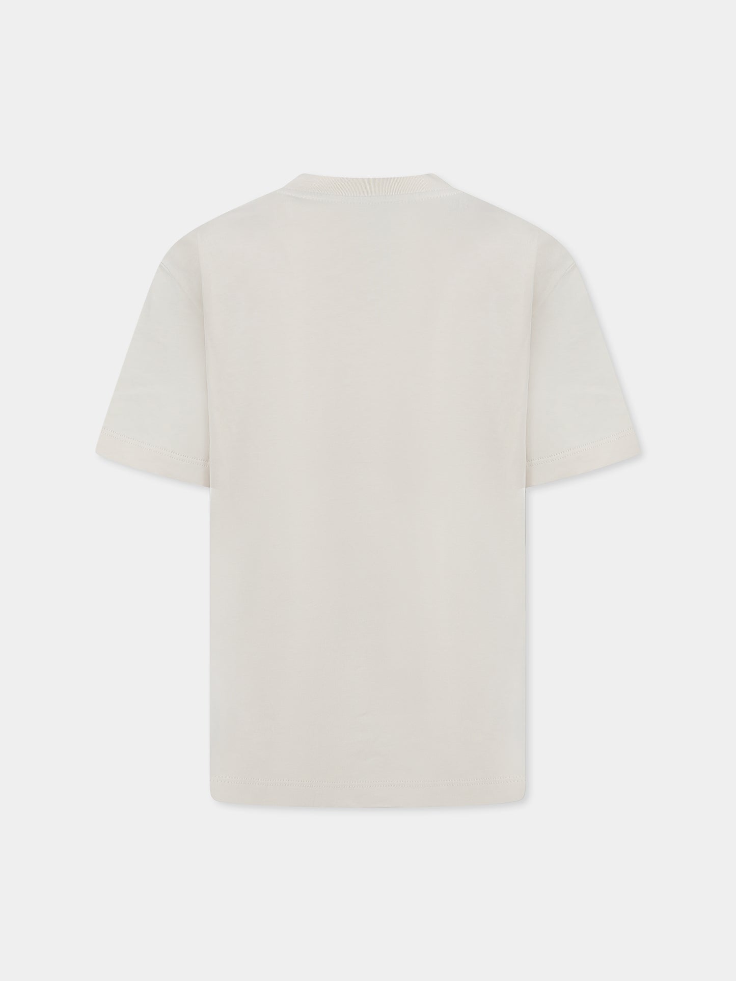 T-shirt avorio per bambini con logo,Amiri,AKJYTE1019 ALABASTER