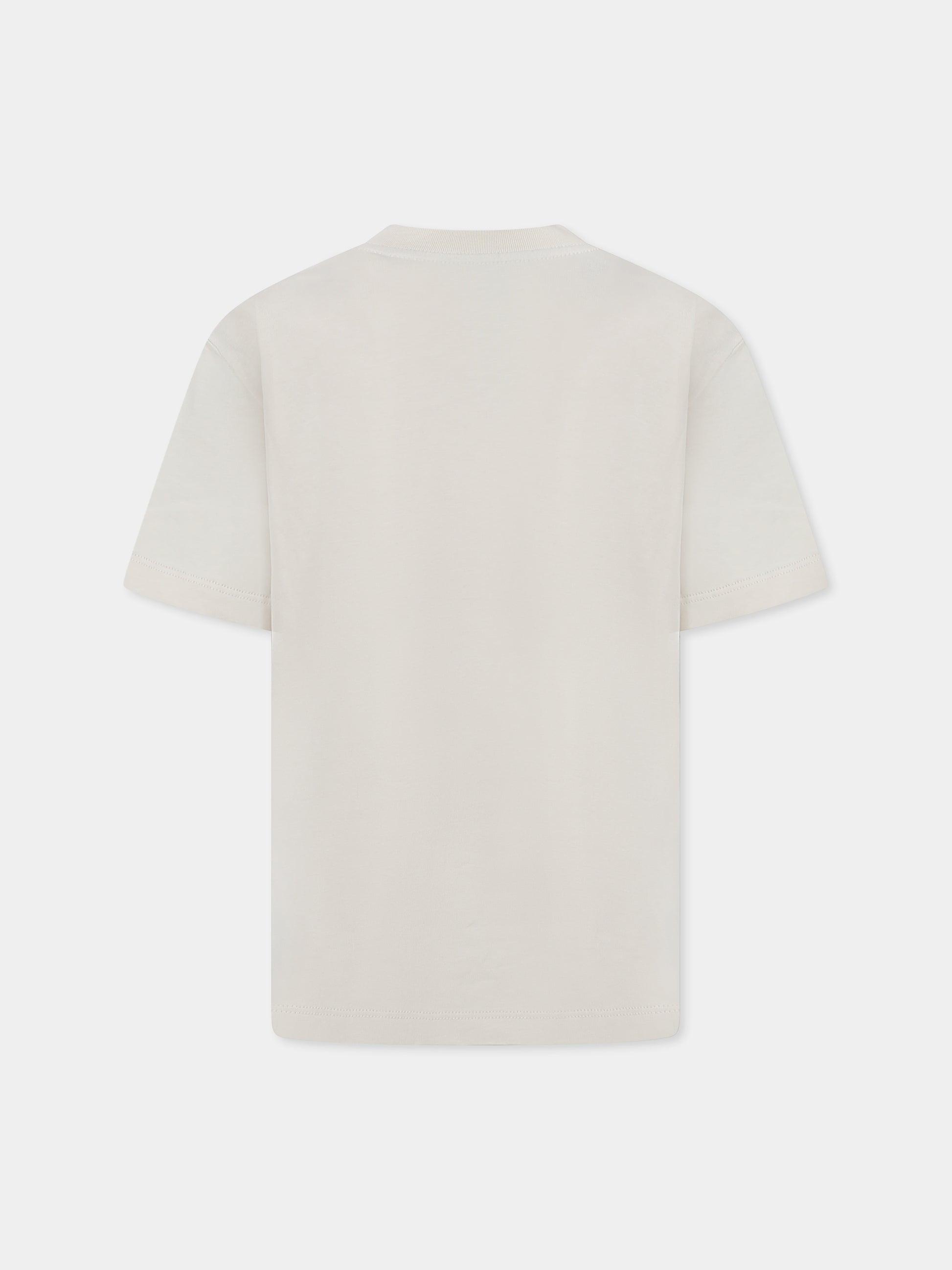 T-shirt avorio per bambini con logo,Amiri,AKJYTE1019 ALABASTER