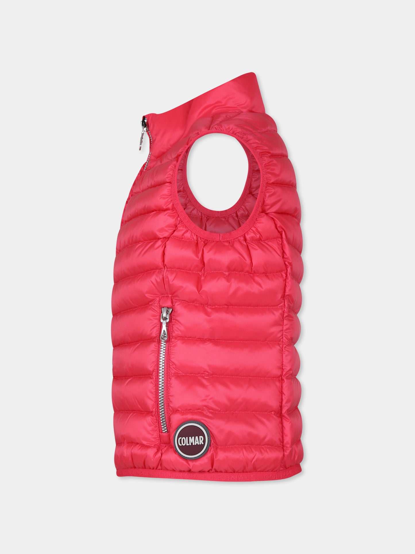 Gilet rosa per bambina con logo,Colmar Originals Kids,3492A 9VX 650