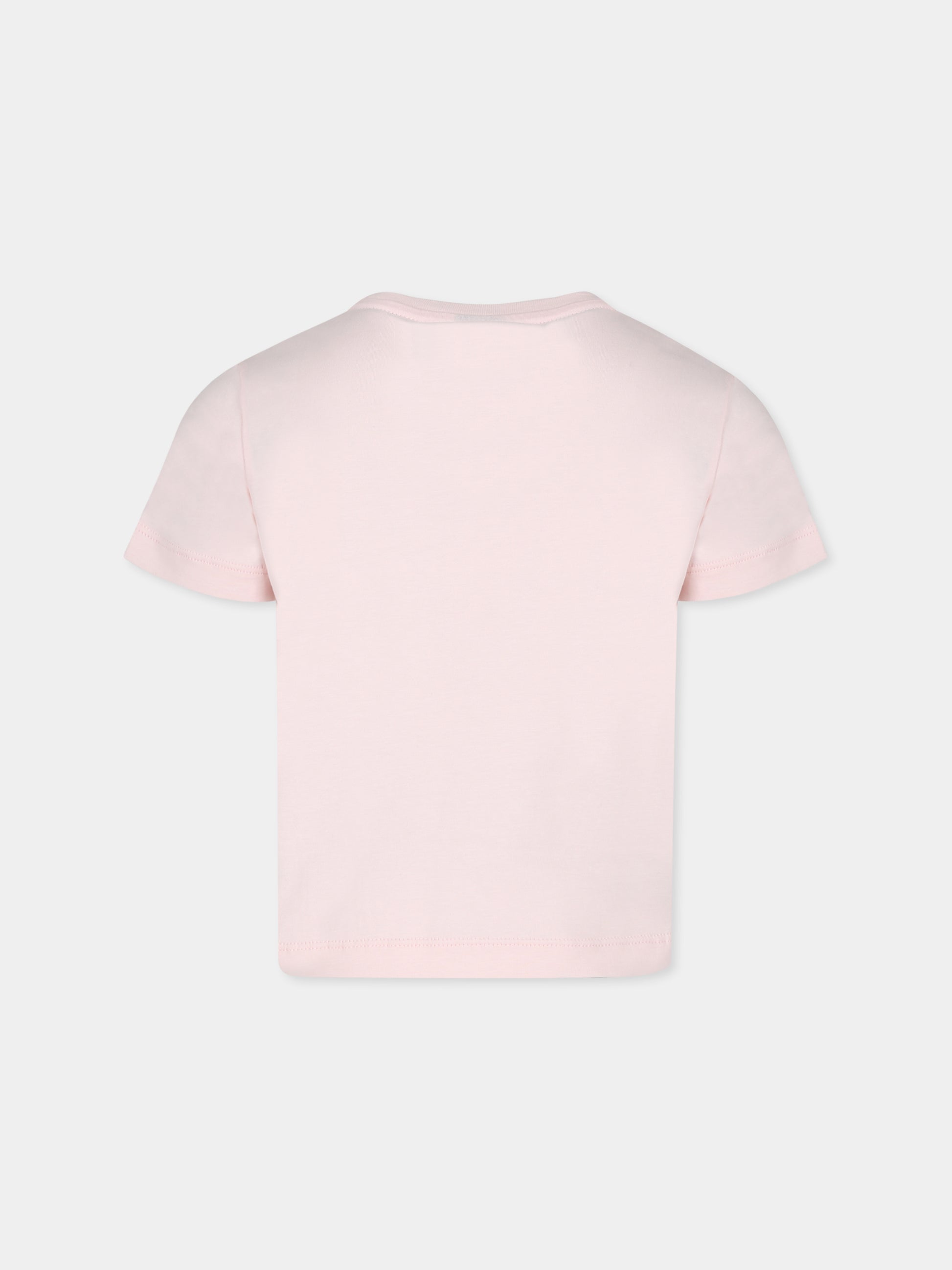 T-shirt rosa per bambina con logo,Colmar Originals Kids,3506 6SH 652