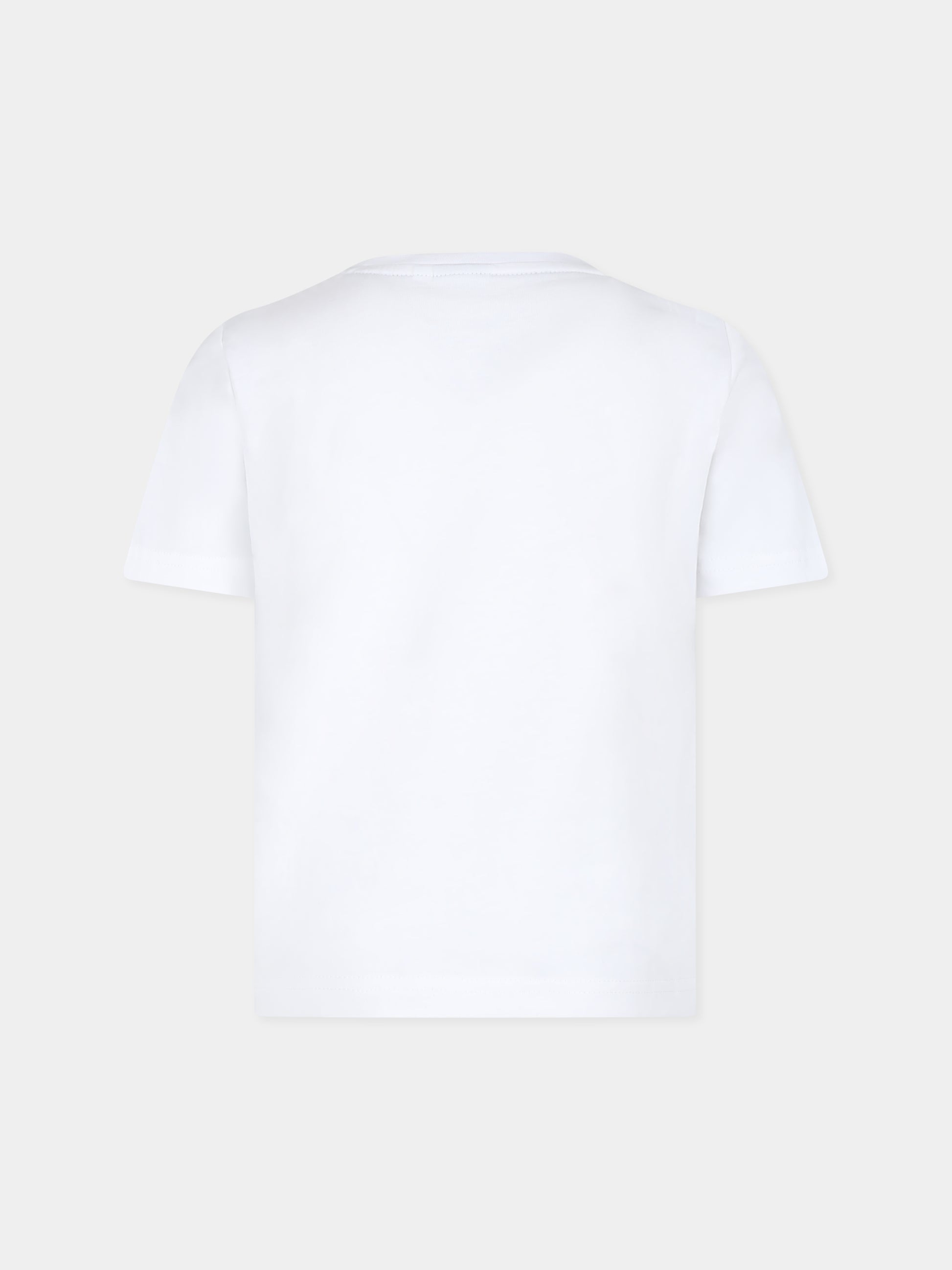 T-shirt bianca per bambino con logo,Boss,J25O66 10P
