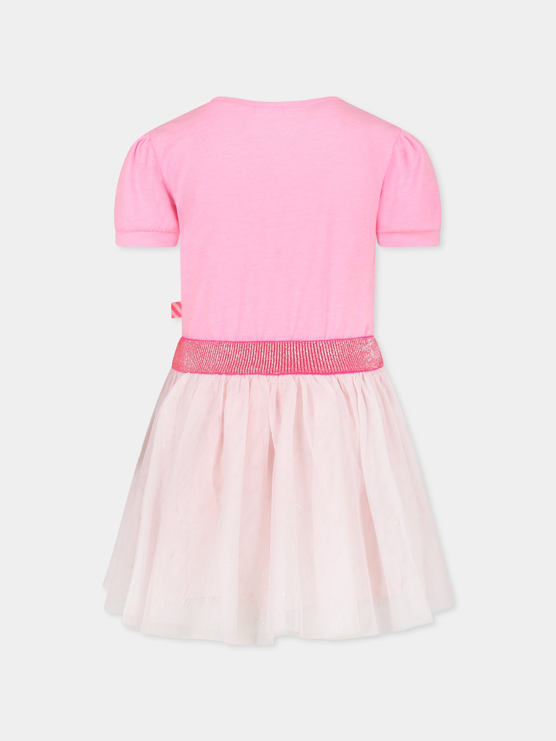 Vestito rosa per bambina con cuore,Billieblush,U12800 462