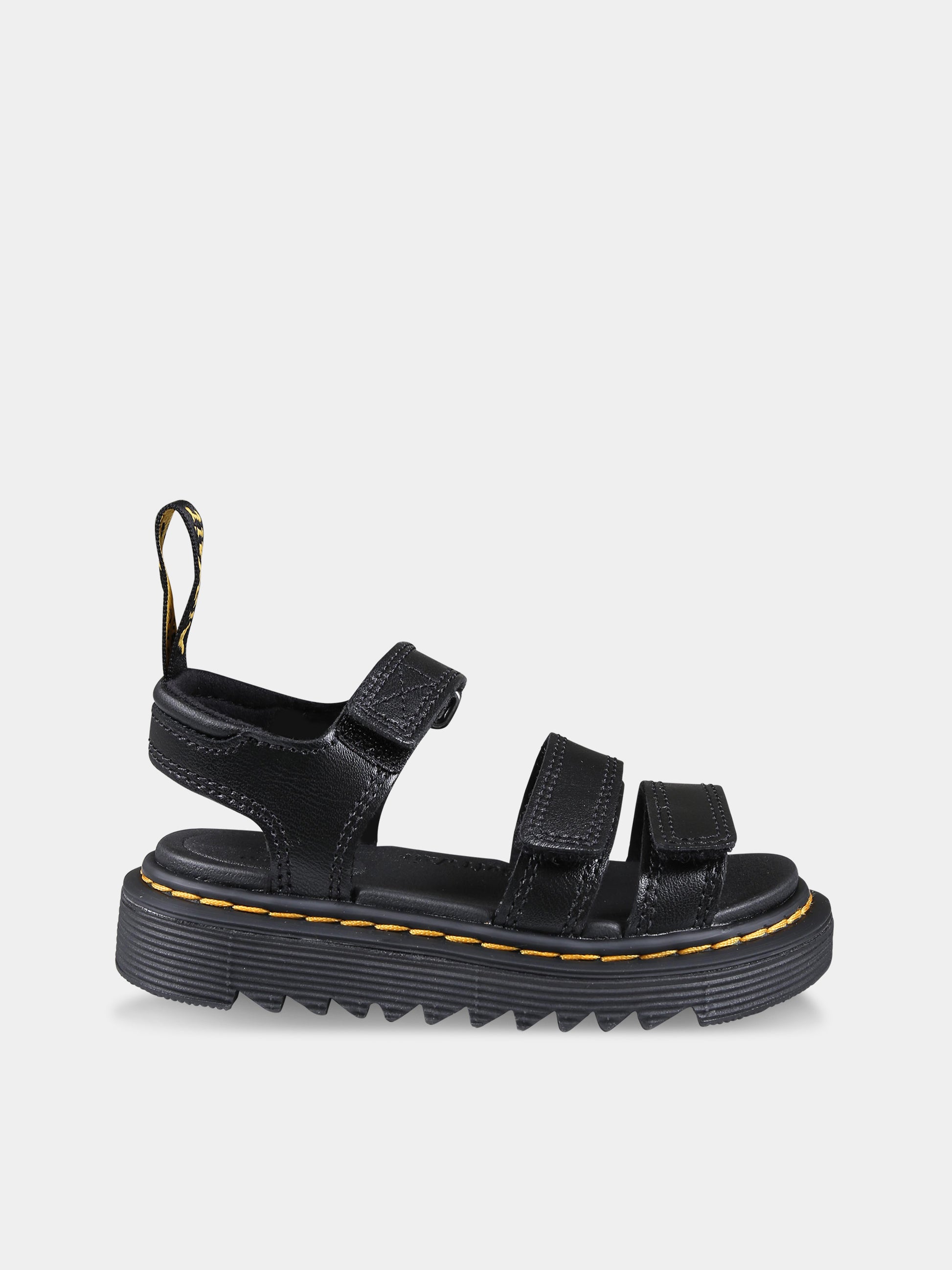 Sandali neri Klaire T per bambini,Dr. Martens,KLAIRE J 26675001 BLACK