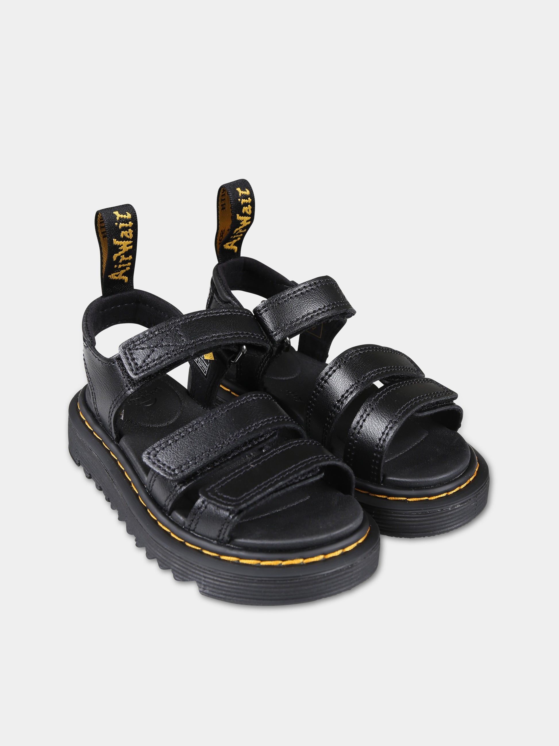 Sandali neri Klaire T per bambini,Dr. Martens,KLAIRE J 26675001 BLACK